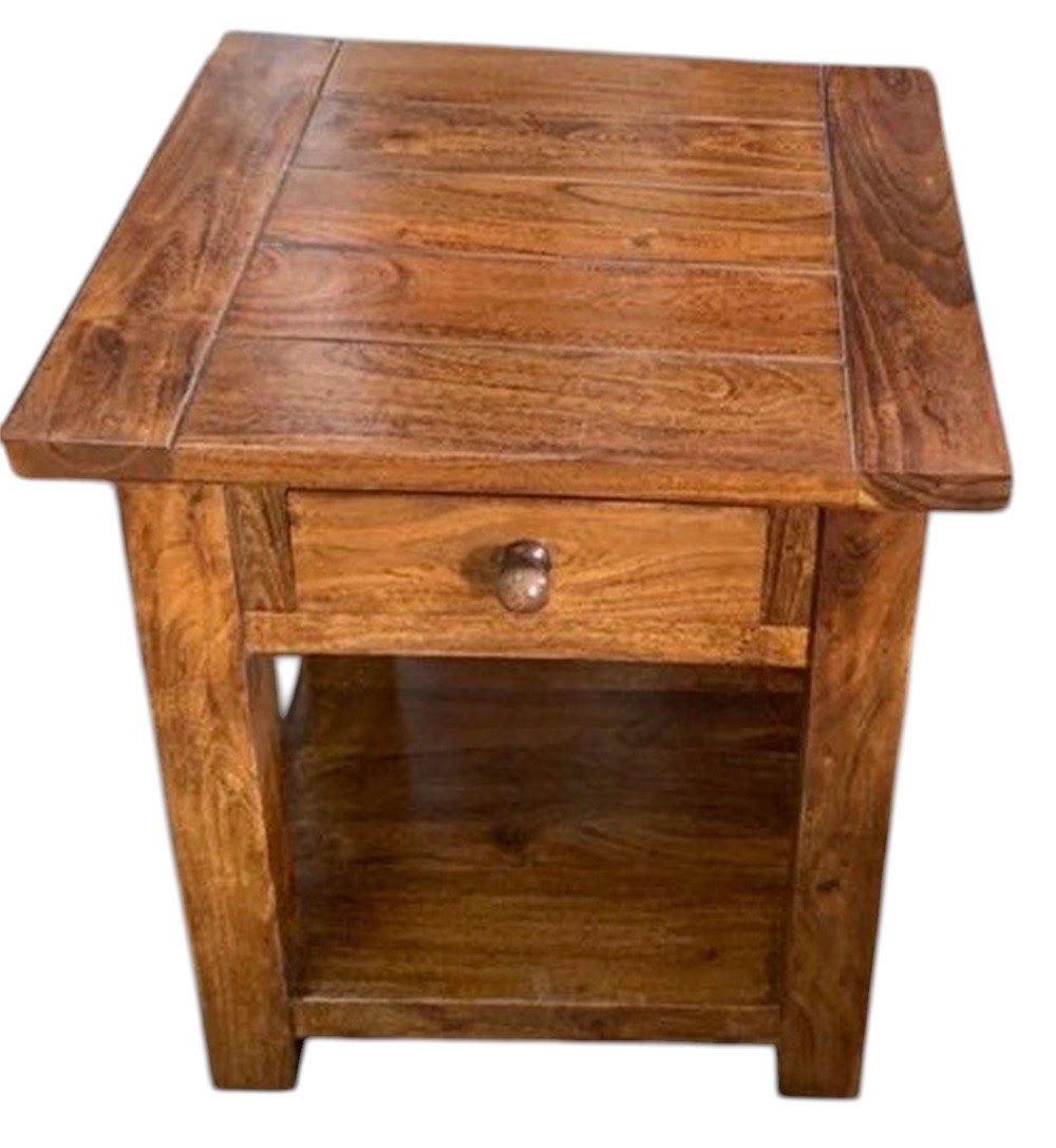 MSL 55cm Wooden Table, Sturdy, Versatile, Wipe Clean With Damp Cloth