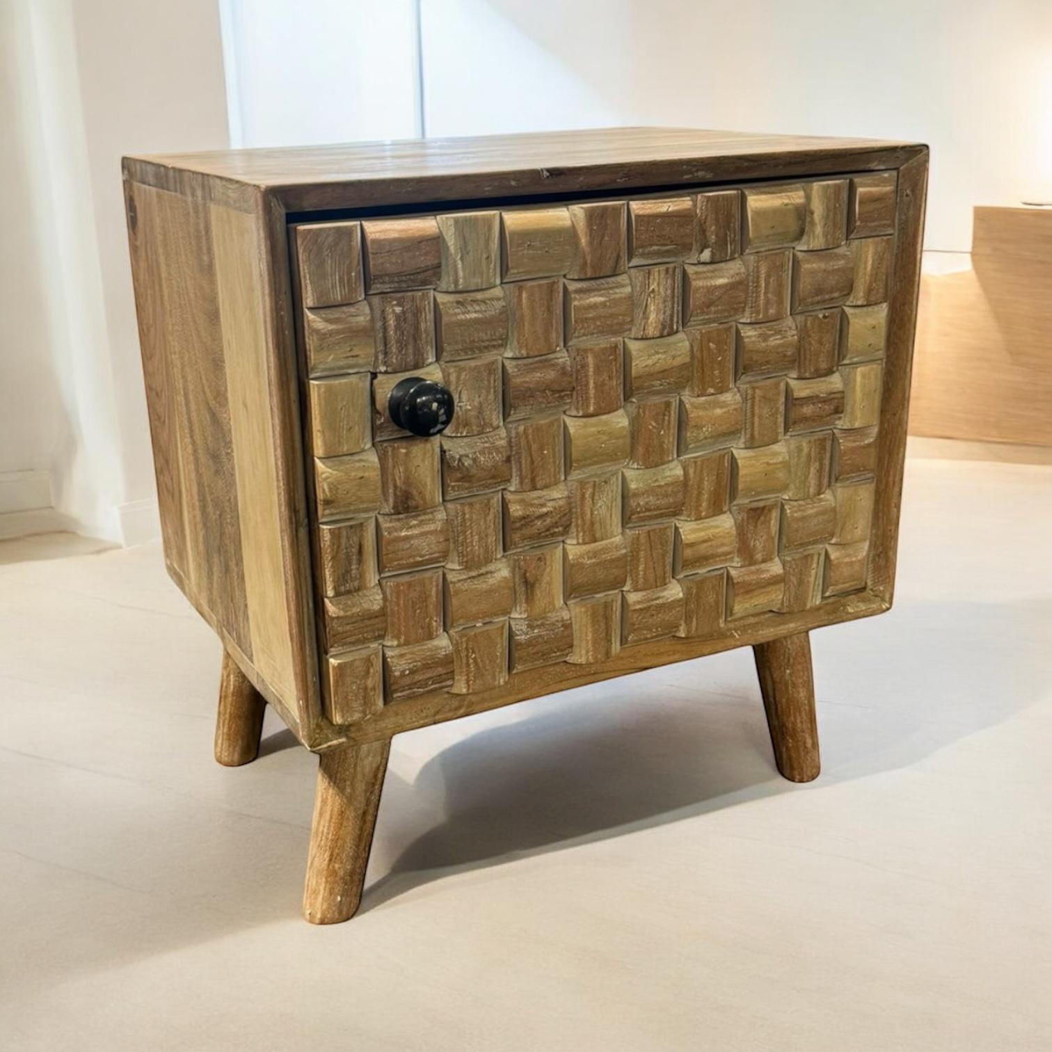 MSL 47cm Wooden Bedside Cabinet