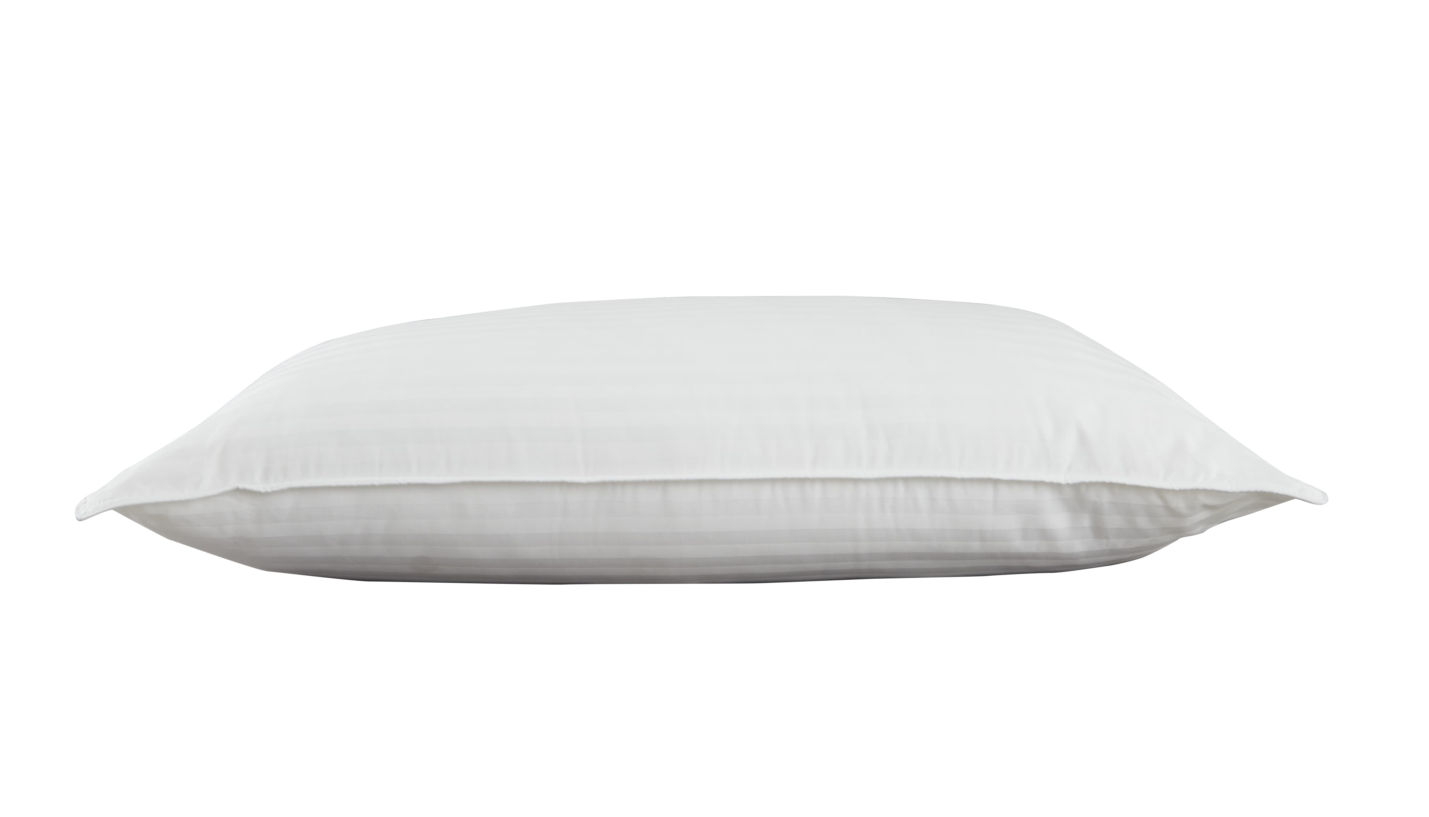 Indulgence 1200g Microfibre Luxury Pillow with 233 Thread Count Cotton Satin Stripe Case