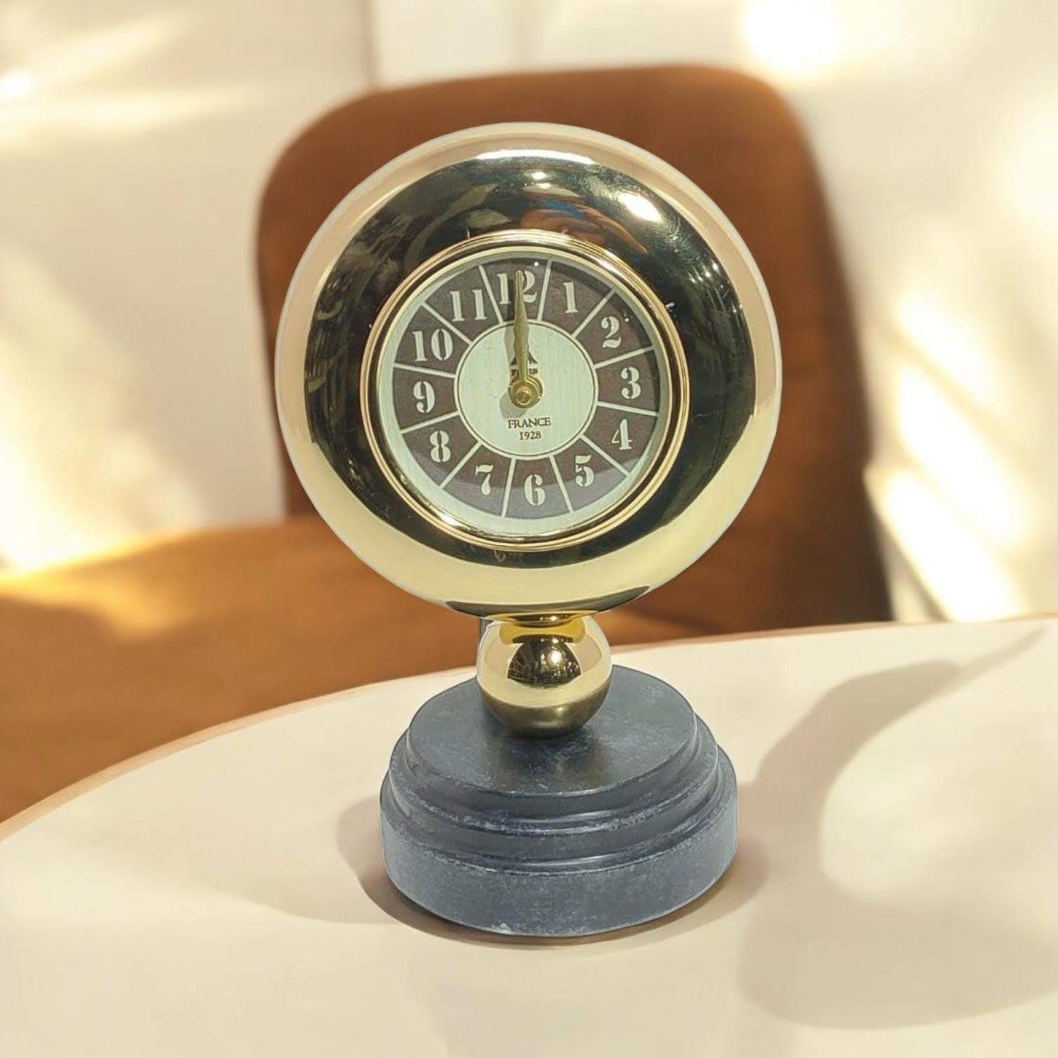 MSL Hand Finished Table Clock for 1 AA Battery