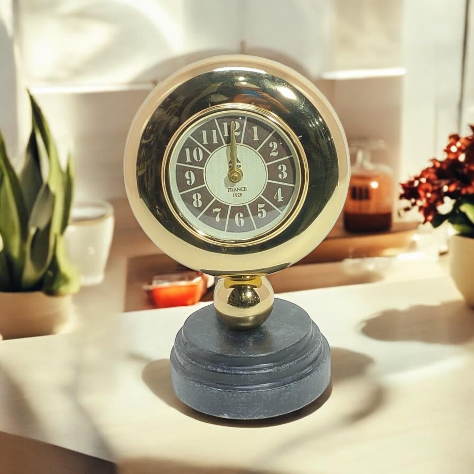 MSL Hand Finished Table Clock for 1 AA Battery
