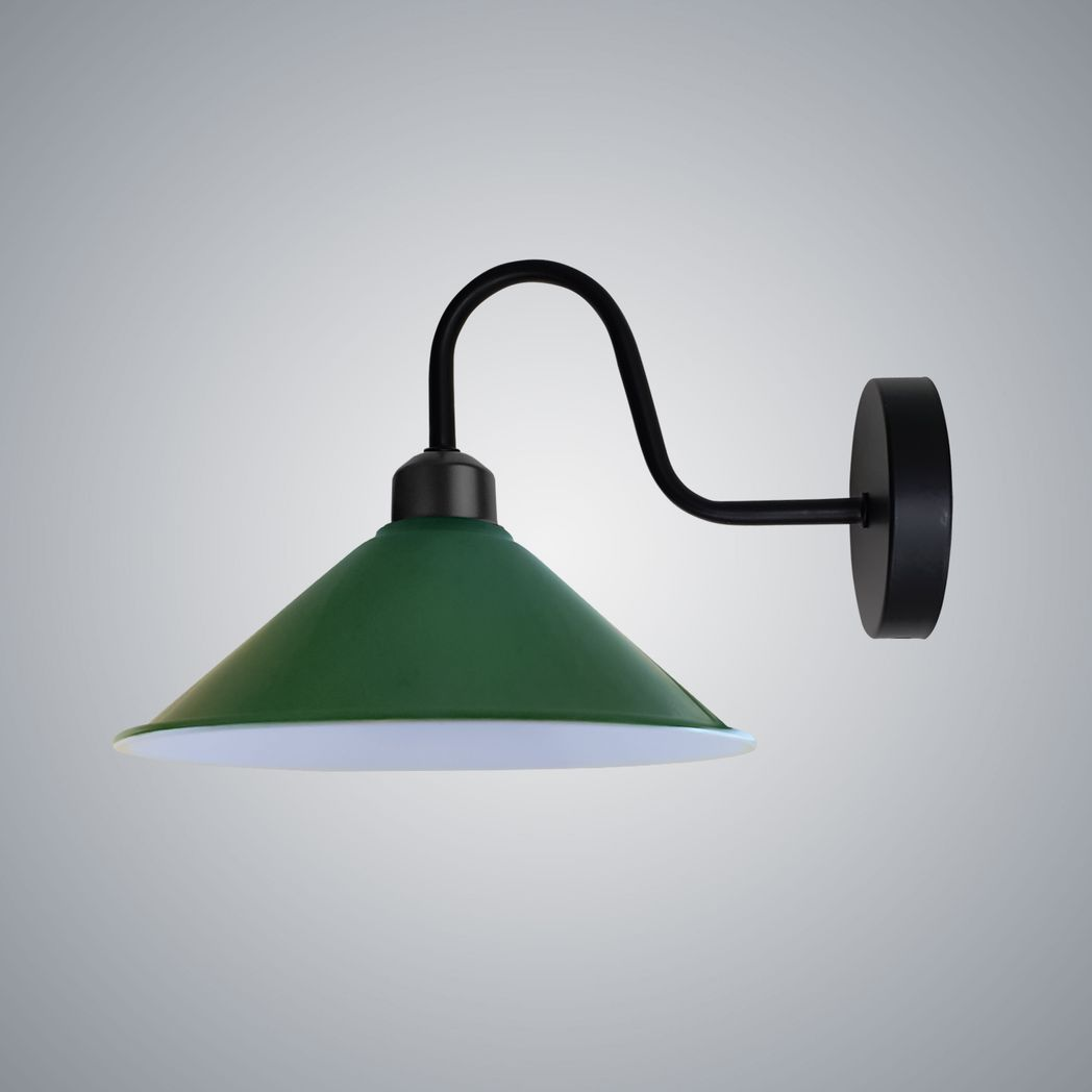 Vintage Cone Wall Sconce Light Fixture, E27 Base, Indoor