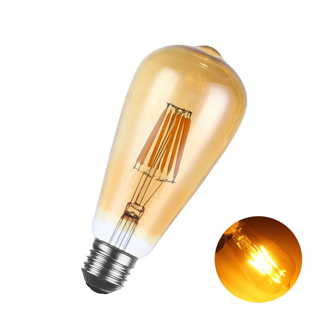 E27 ST64 Vintage LED Dimmable Bulbs, 8W Edison Light Bulb,