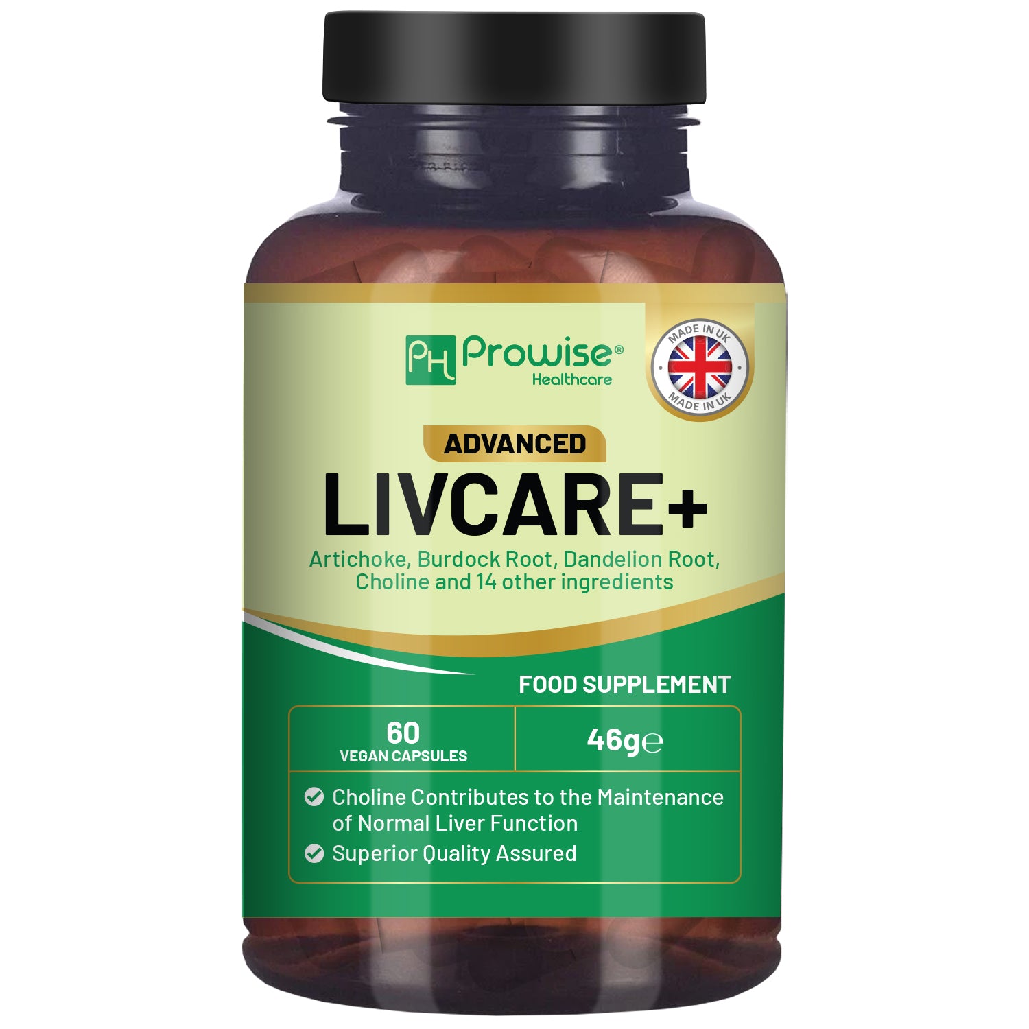 Prowise Healthcare Advanced Livcare+ 60 Capsules Liver Support Supplement