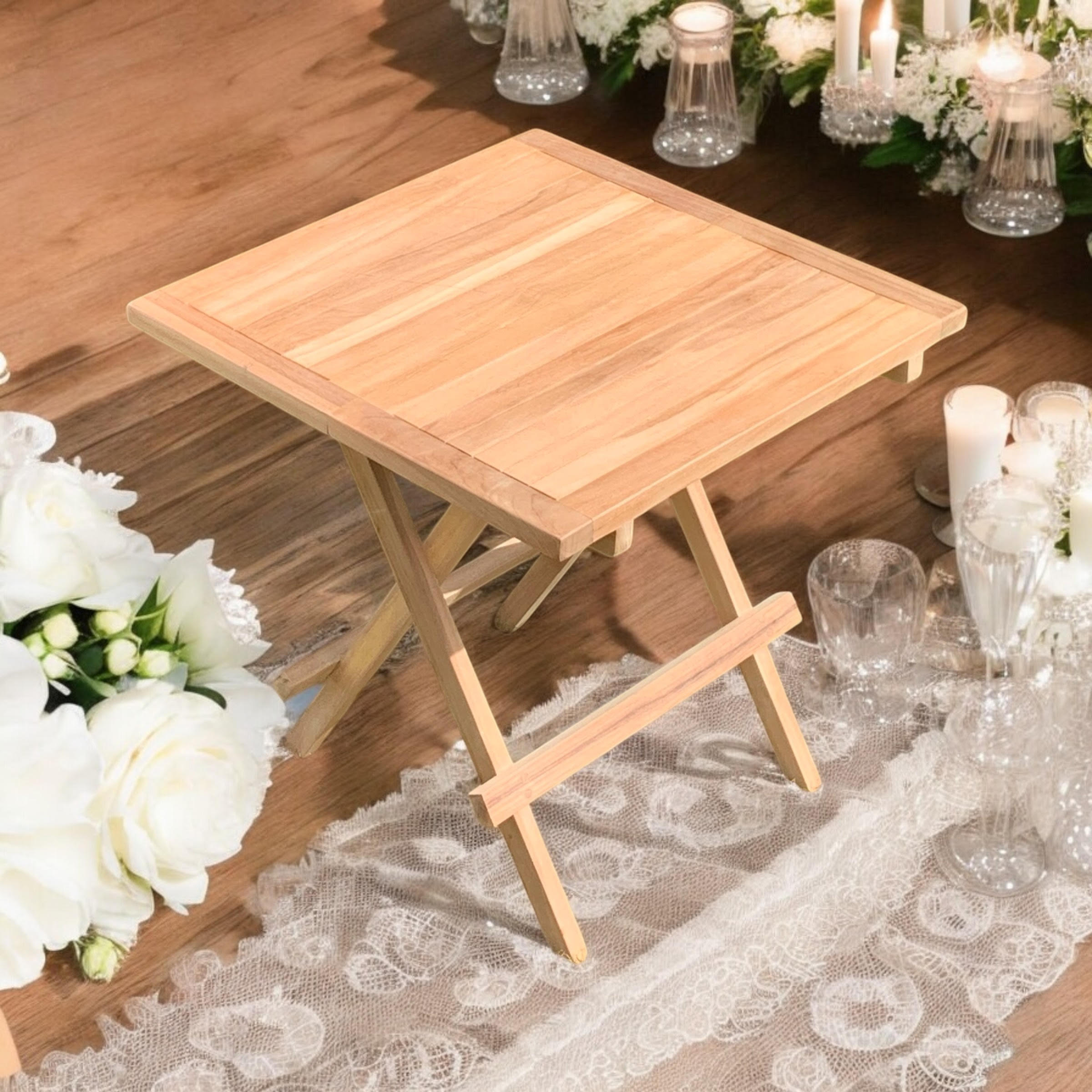 MSL 50cm Square Folding Picnic Table