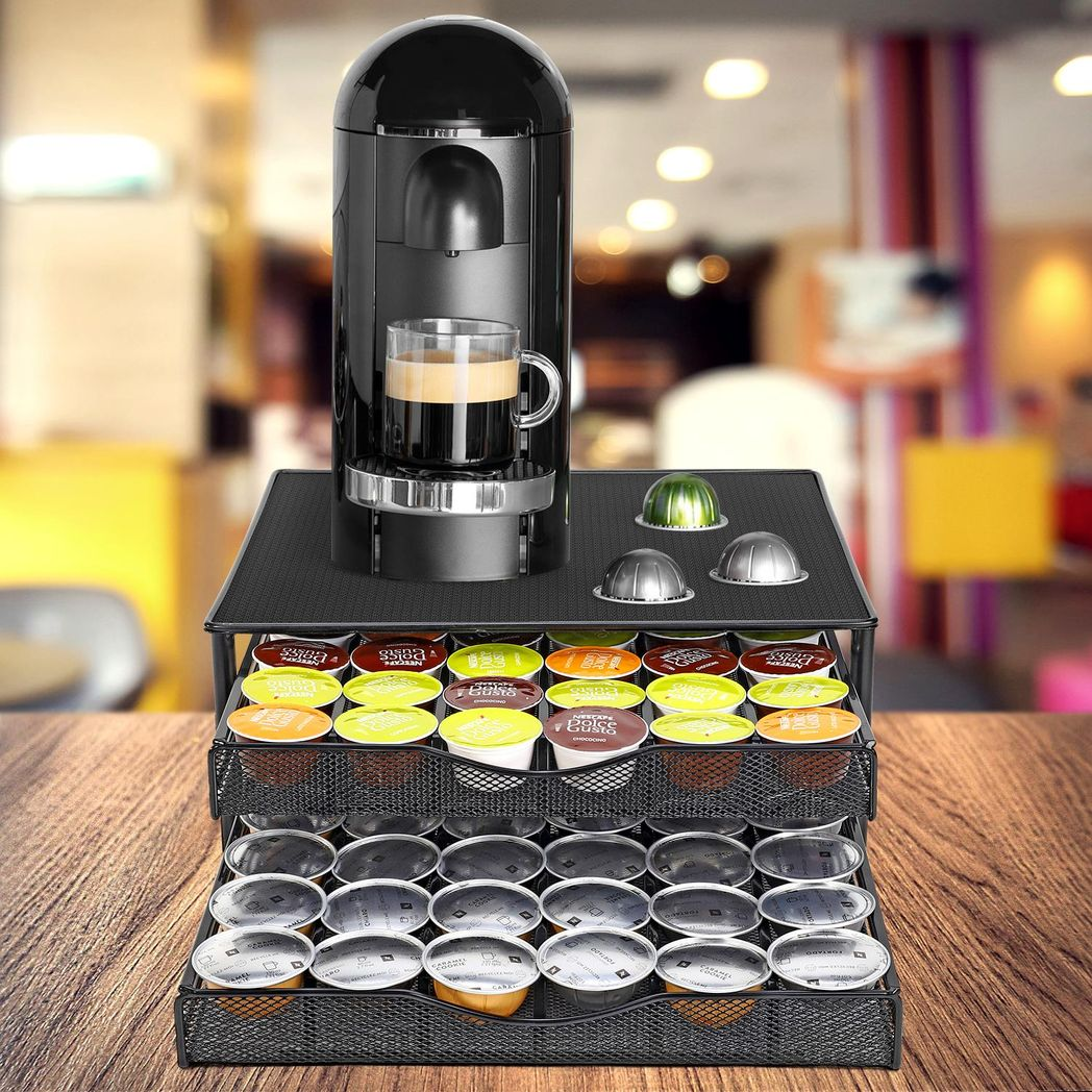 Vinsani Black Double Coffee Pod Drawer 1010402