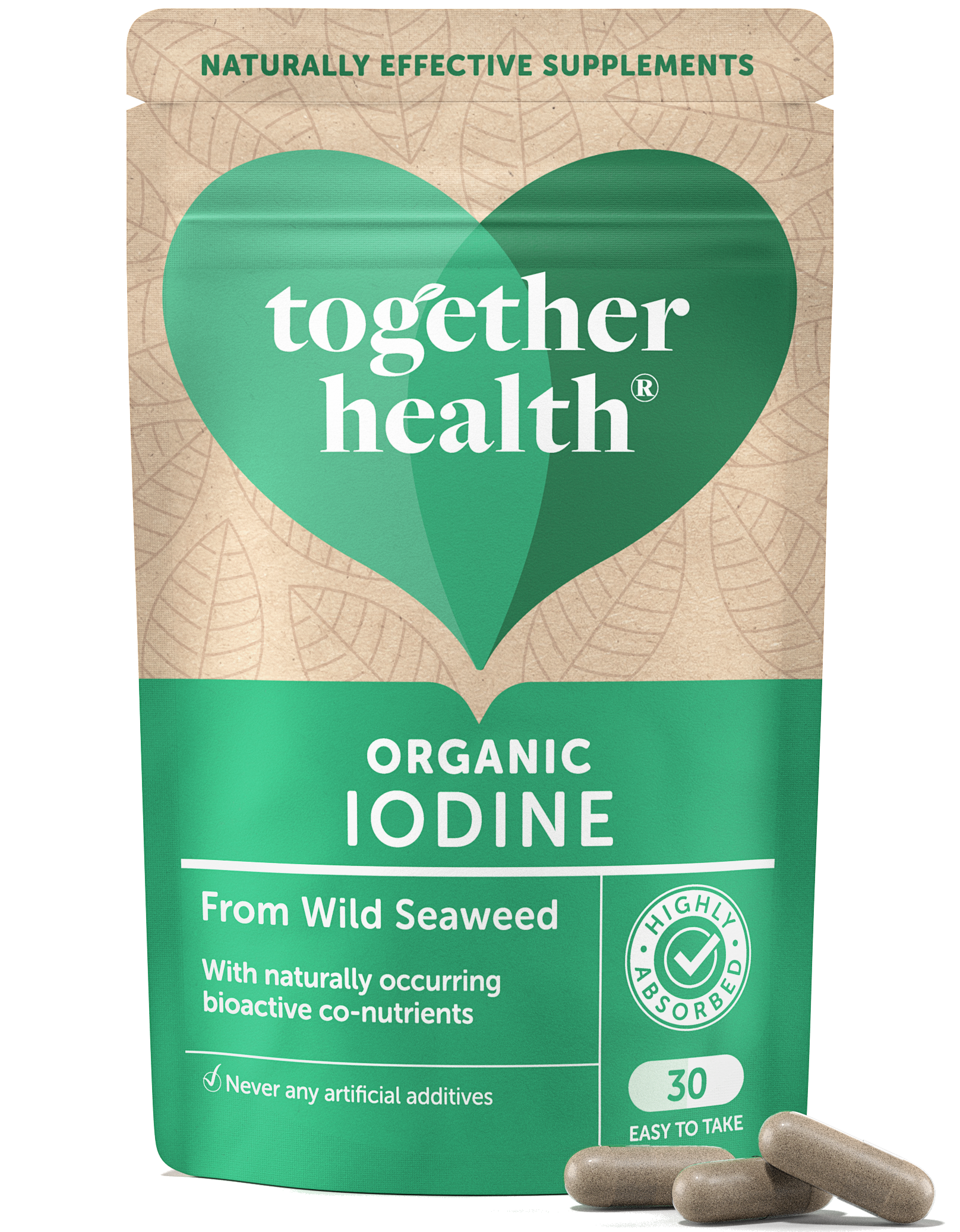 Iodine Supplement β Organic β 30 Capsules