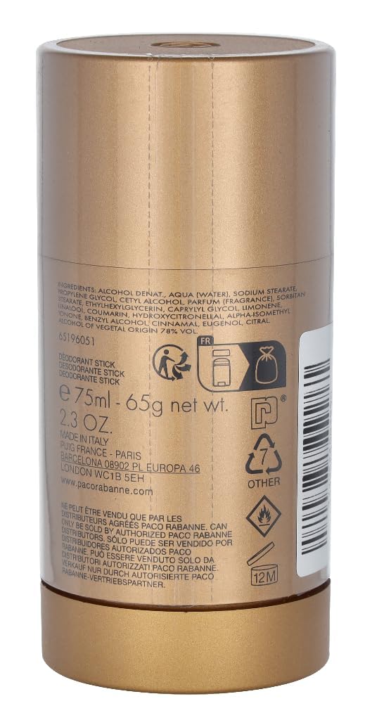 Paco Rabanne 1 Million Deodorant Stick for Men 75ml