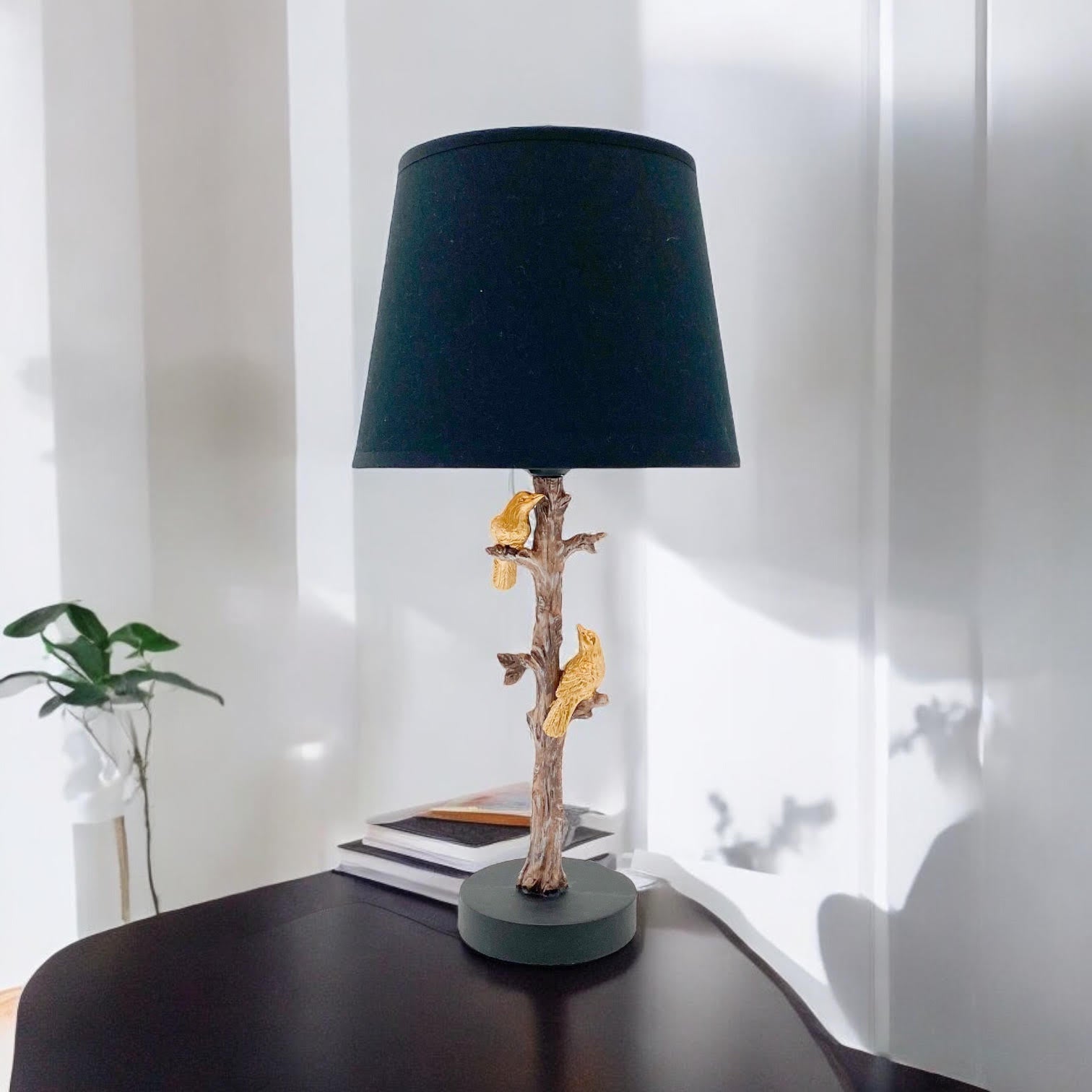 MSL 44x22x22cm Table Lamp with 9" Shade and In-Line Switch