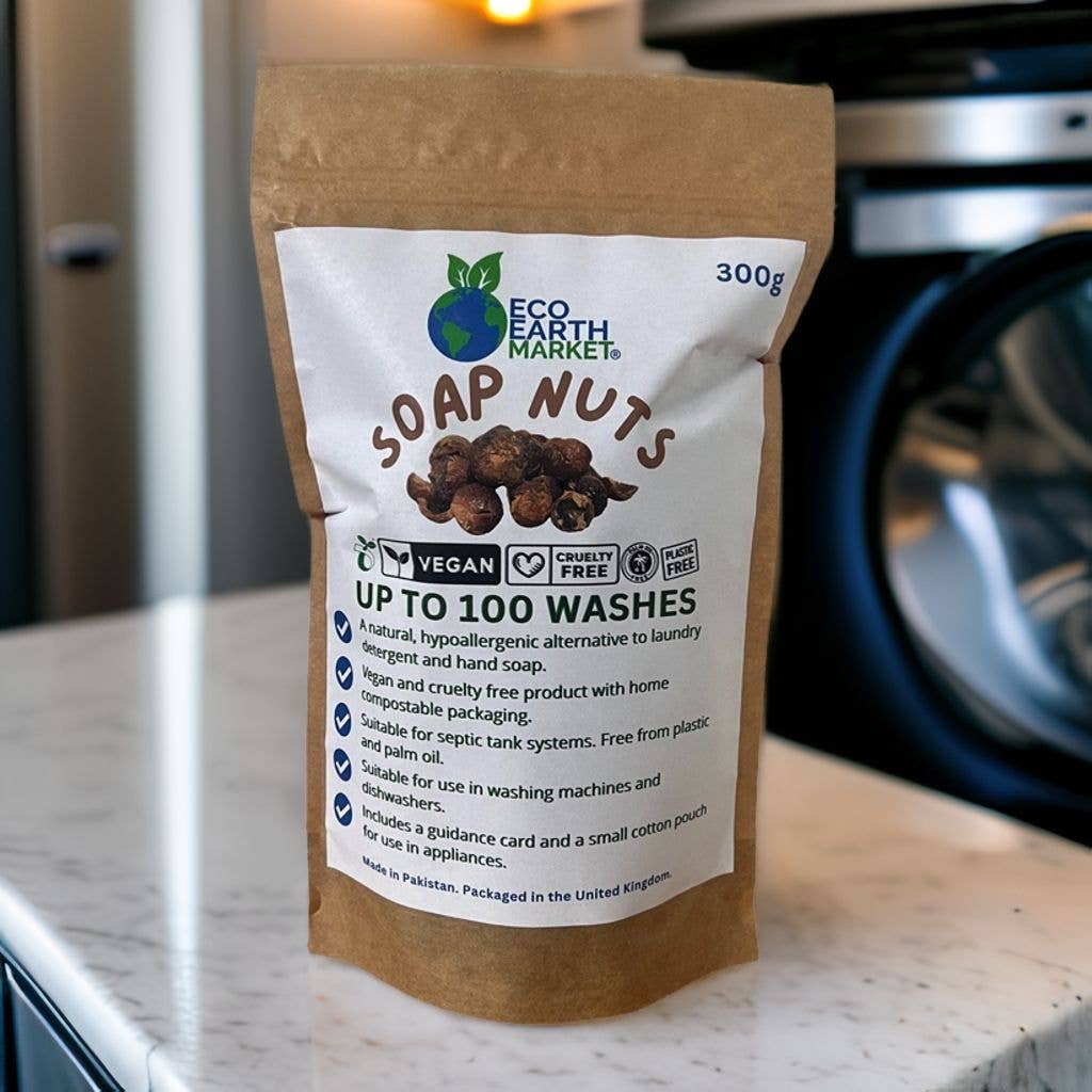 Natural Soap Nuts 300g – 100 Washes | Organic Laundry Detergent Alternative