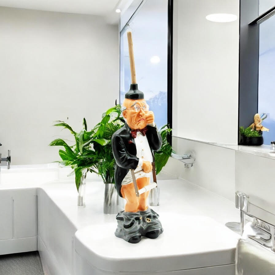 MSL 76cm Freestanding Gentleman Toilet Roll Holder