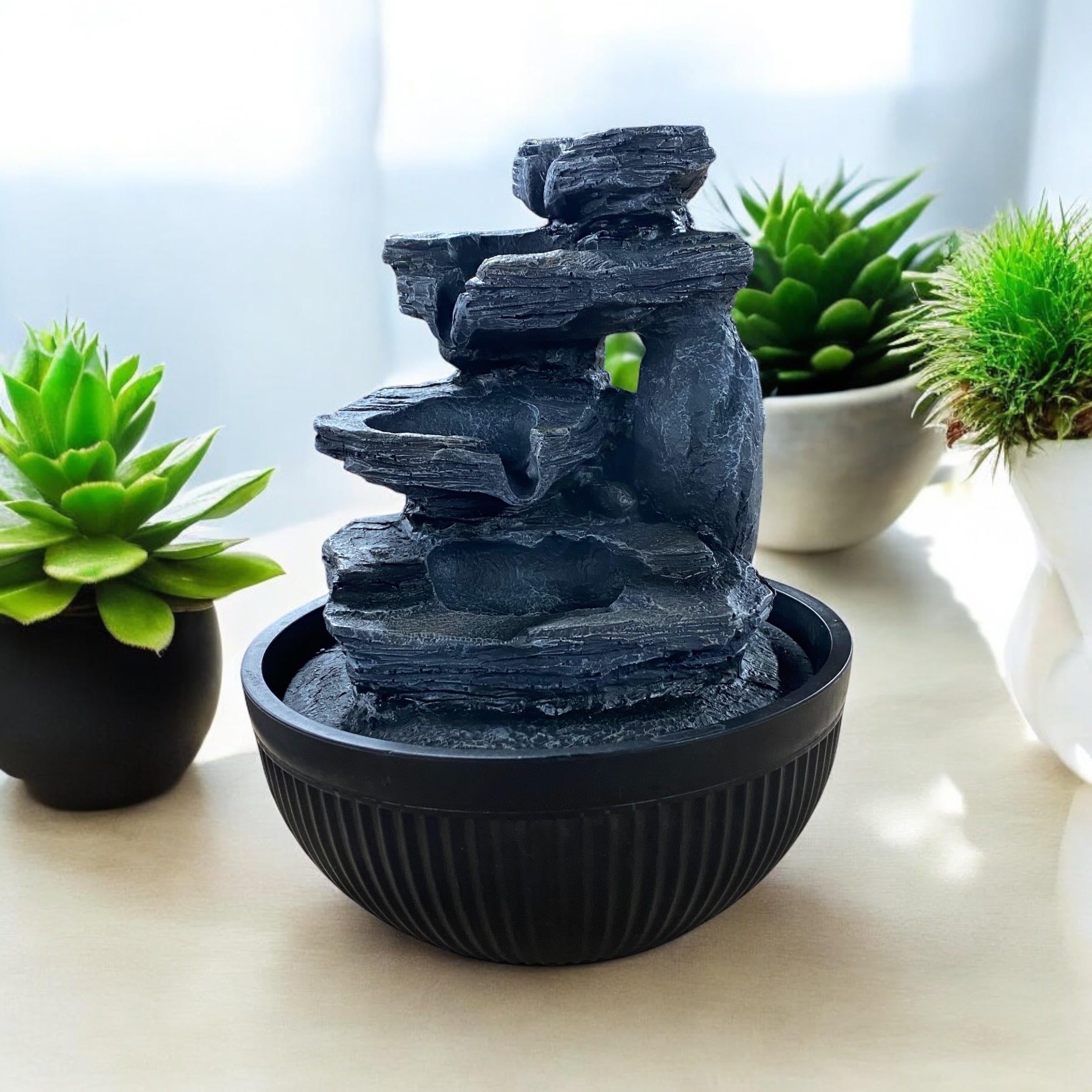 MSL 25cm Hand Finished Indoor Tabletop Fountain 240V