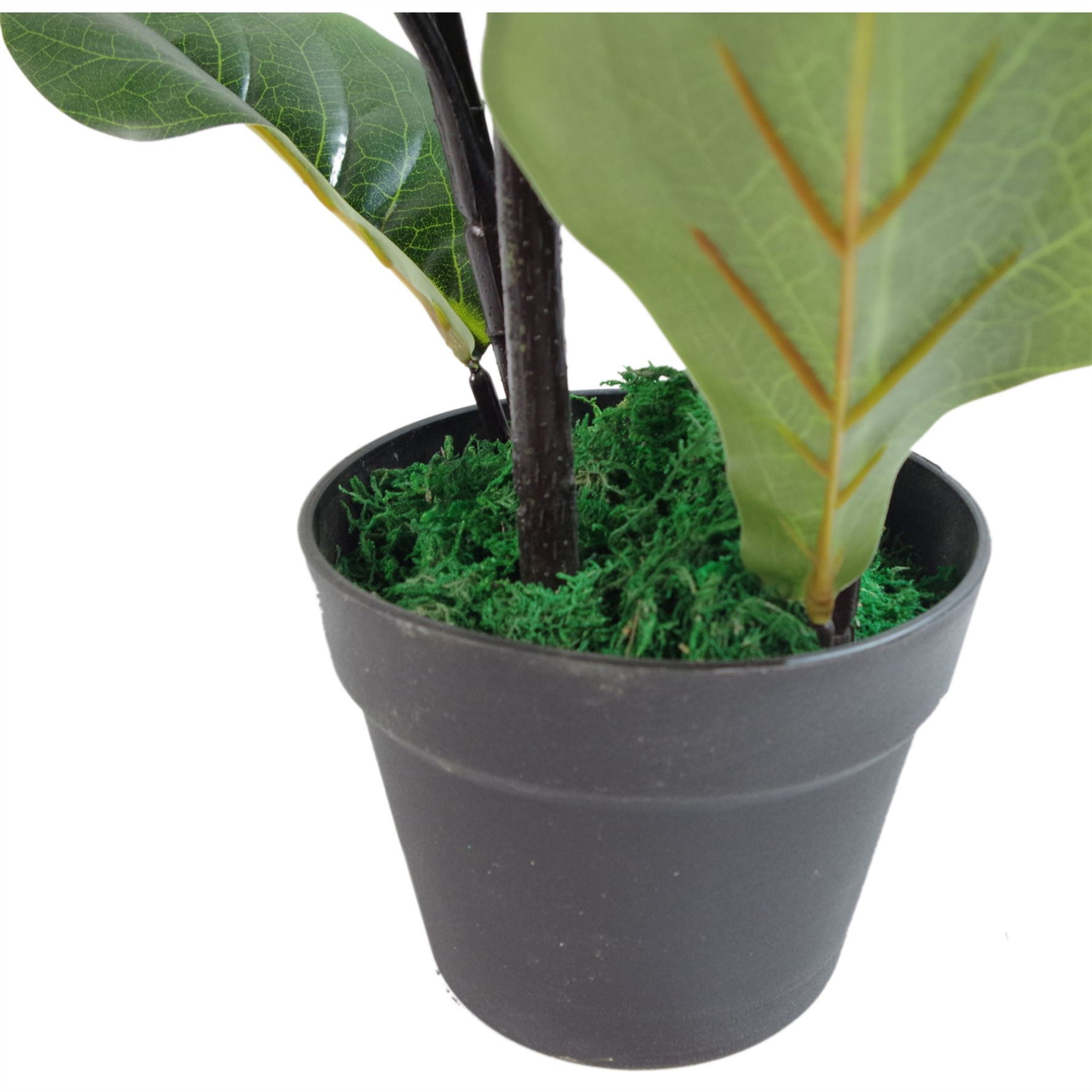 Artificial Fiddle Leaf Fig Tree 90cm (3ft) Ficus Lyrata Potted Plant