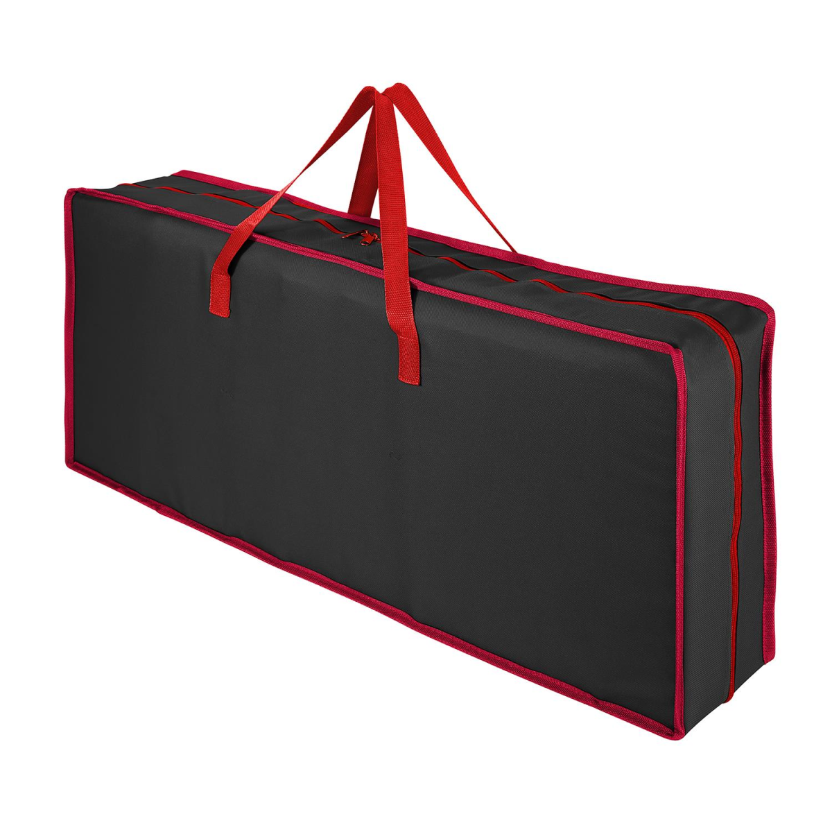 Vinsani Christmas Gift Wrap Storage Bag with Adjustable Fastening Straps and Mesh Compartments Black 1010455