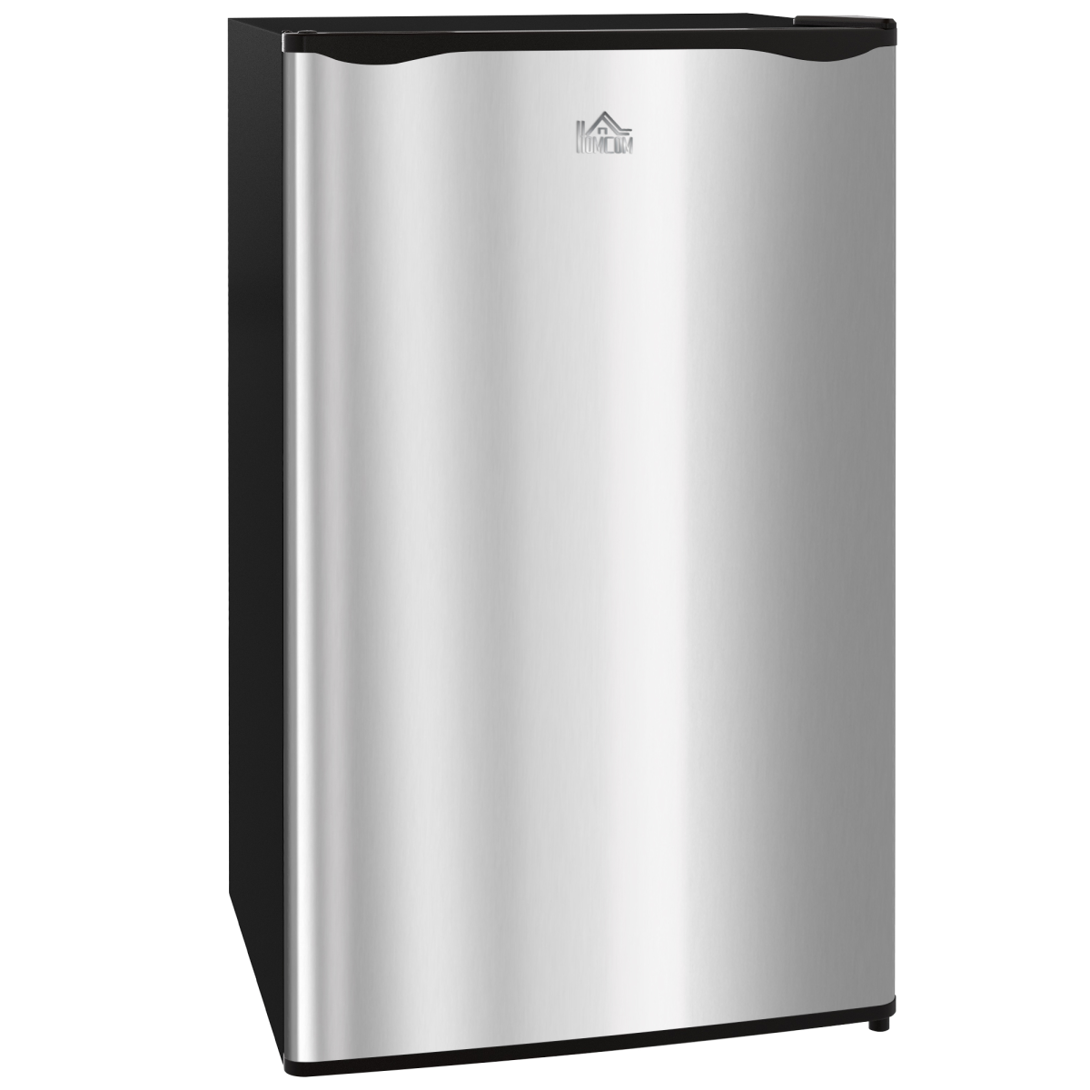 HOMCOM 91L Freestanding Under Counter Fridge, Silver Tone