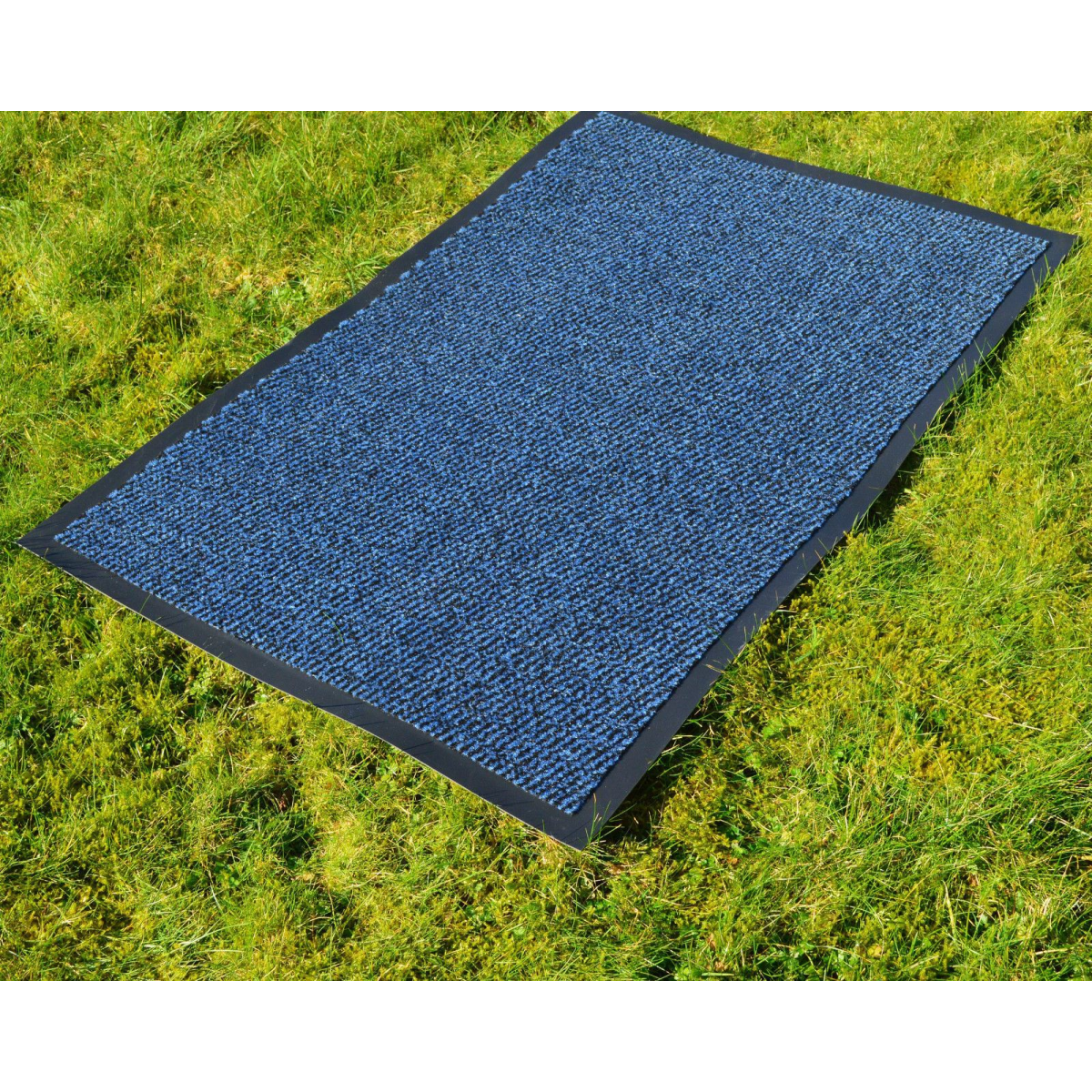 Blue Barrier Dirt Trapping Entrance Mat with Non-Slip Nitrile Rubber Backing, 40 x 60 cm