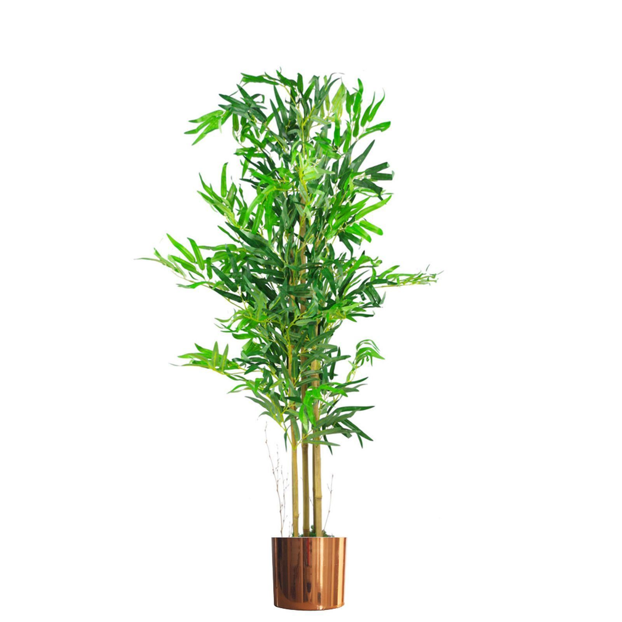 120cm (4ft) Natural Look Artificial Bamboo Tree with Metal Planter