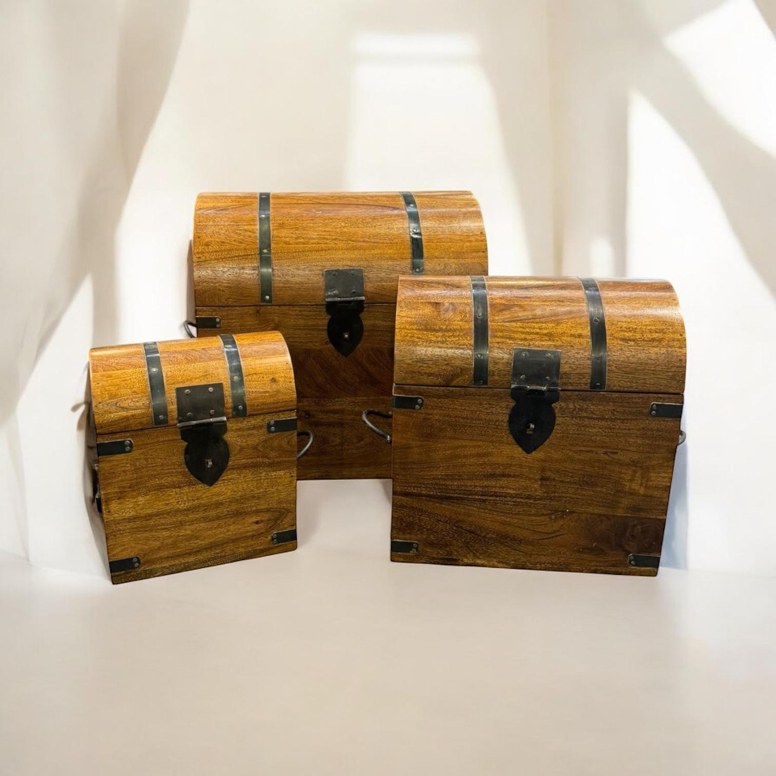 MSL Set of 3 Wooden Chests