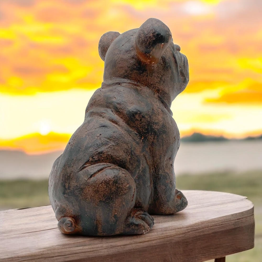 MSL 30 x 33 cm Sitting Dog Garden Statue