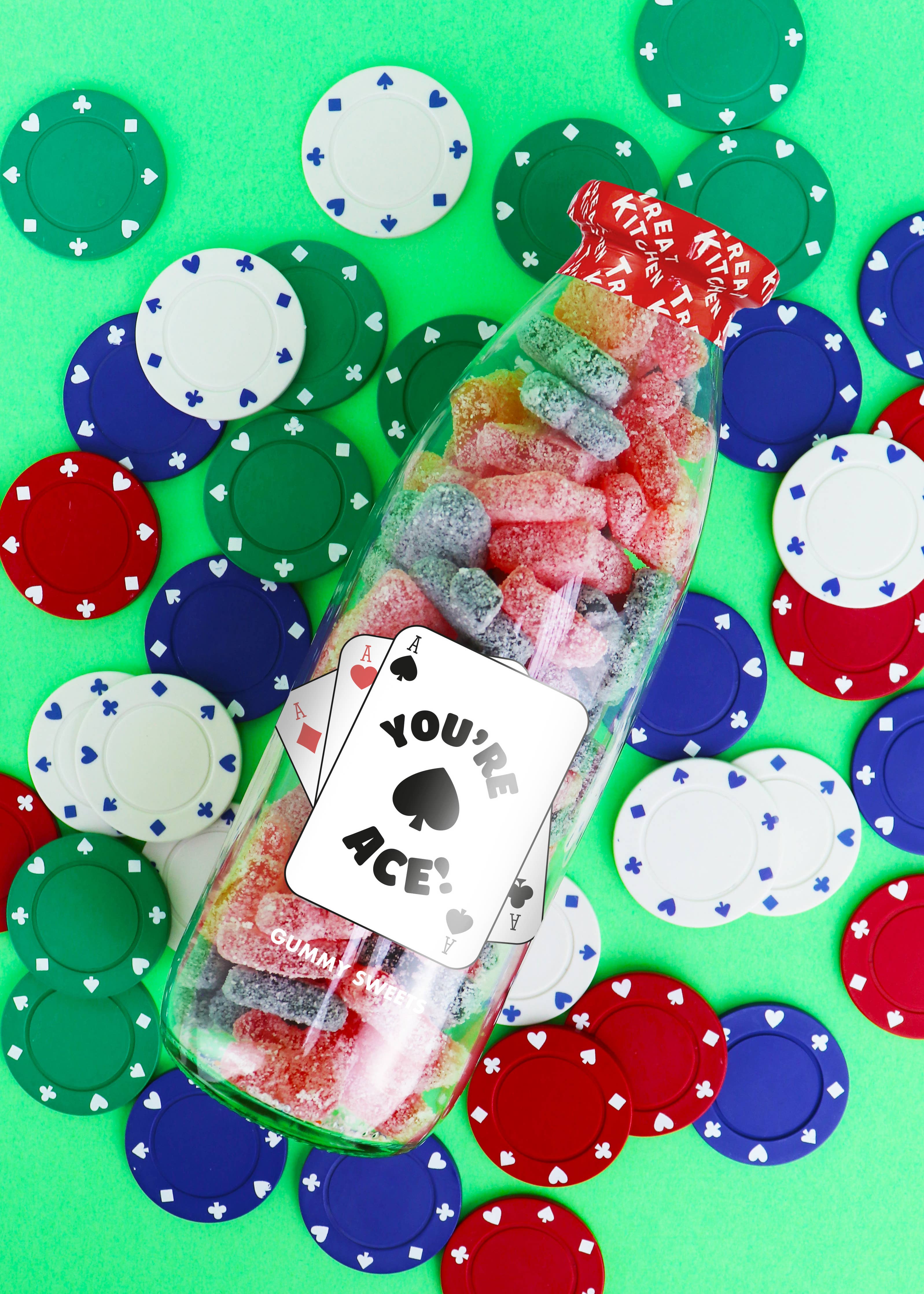 You're Ace - Fizzy Gummy Sweets in Message Bottle, 350g