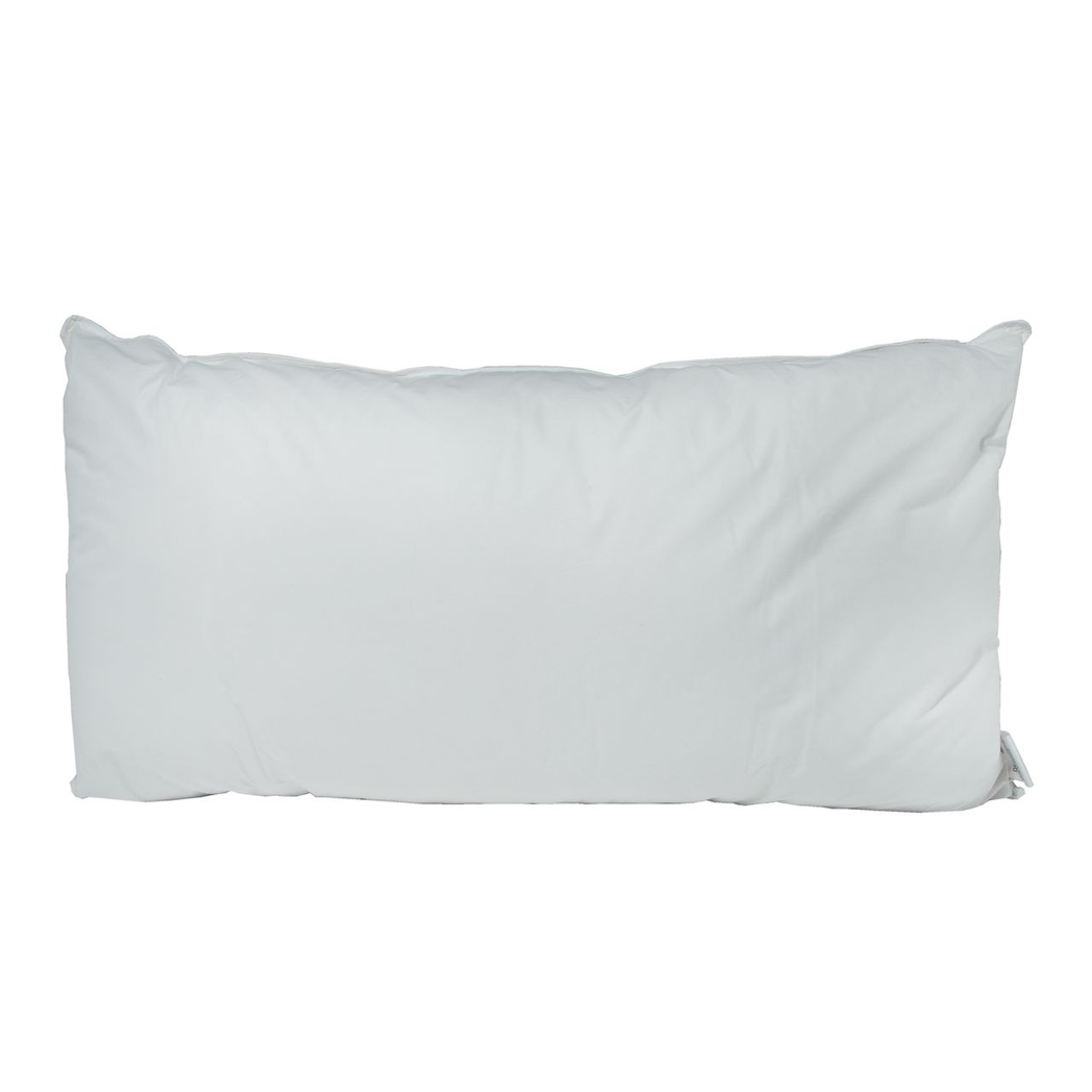 Indulgence Ultraplume 36 Inch Quilless Feather Bolster Pillow, 100% Cotton Case