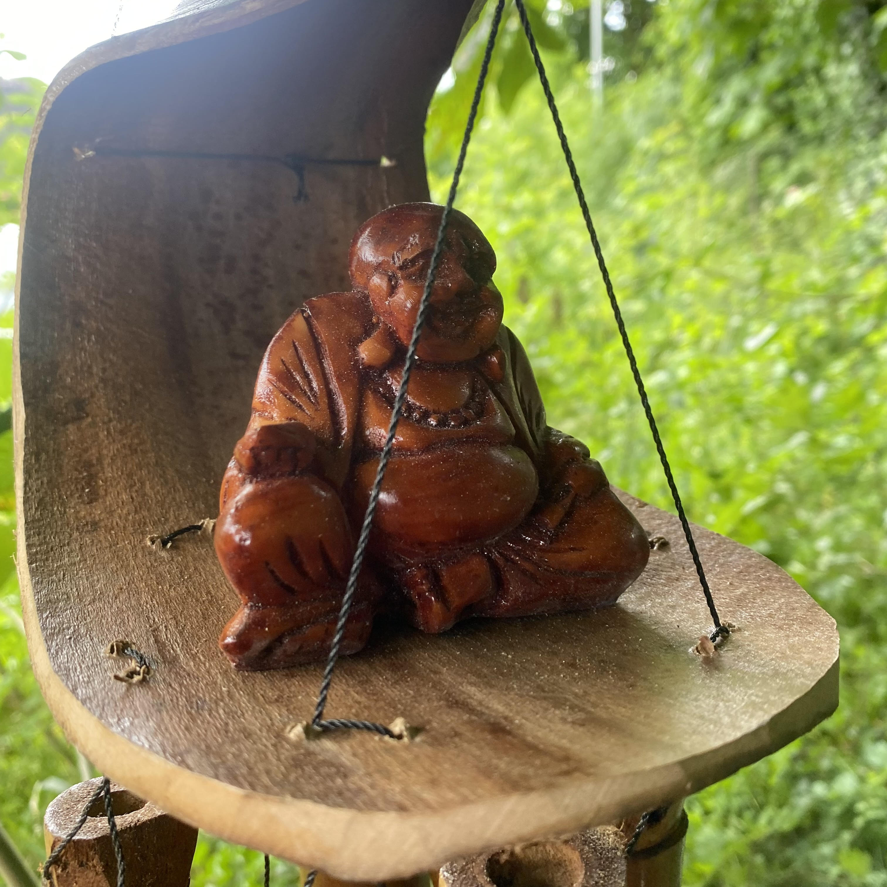 30cm Happy Buddha Wind Chime for Garden