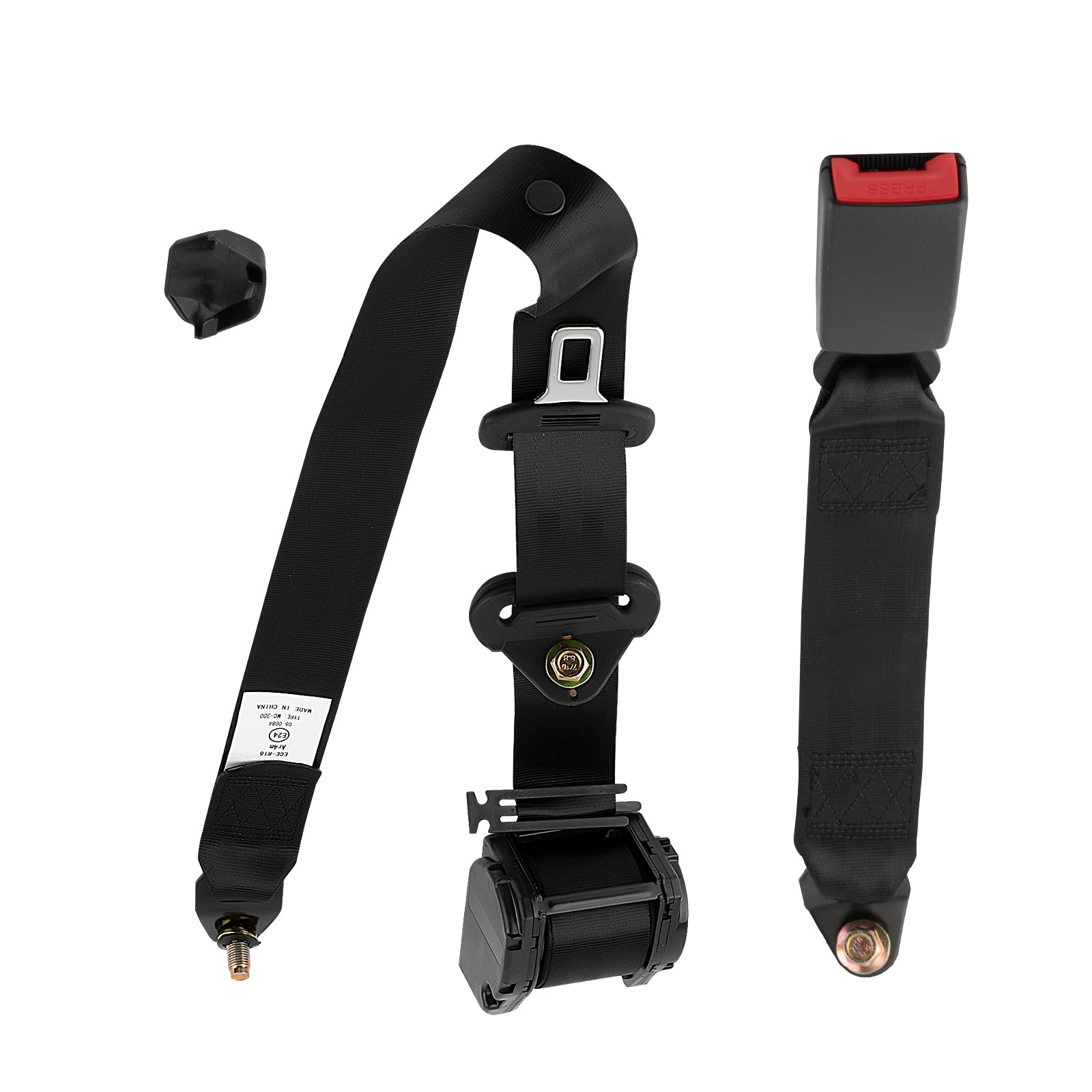 Universal Retractable Adjustable 3-Point Seat Safety Belt