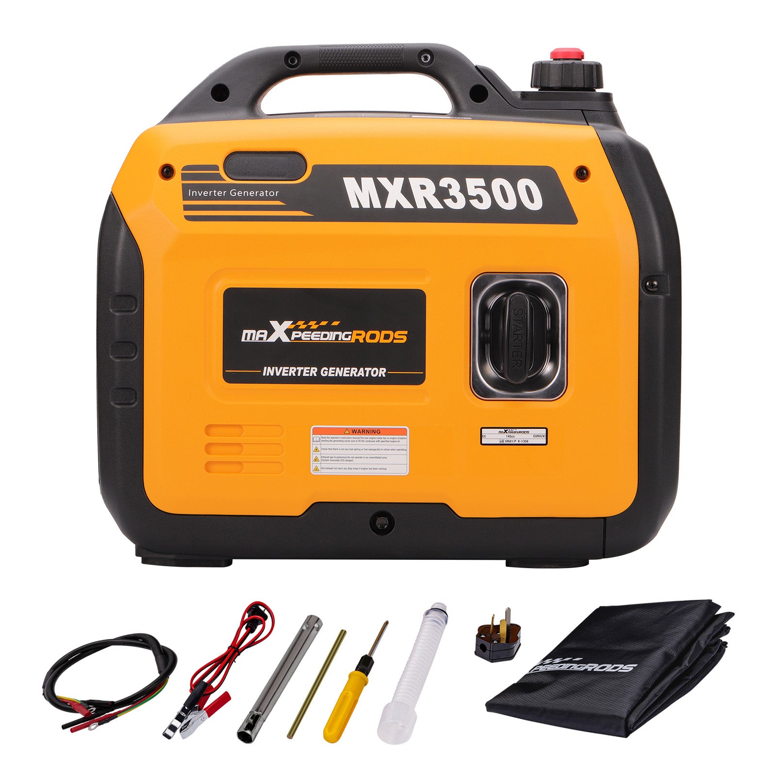 Inverter Petrol Generator 3000W Running 3300W Peak Quiet Suitcase 4-Stroke Outdoor Power Supply