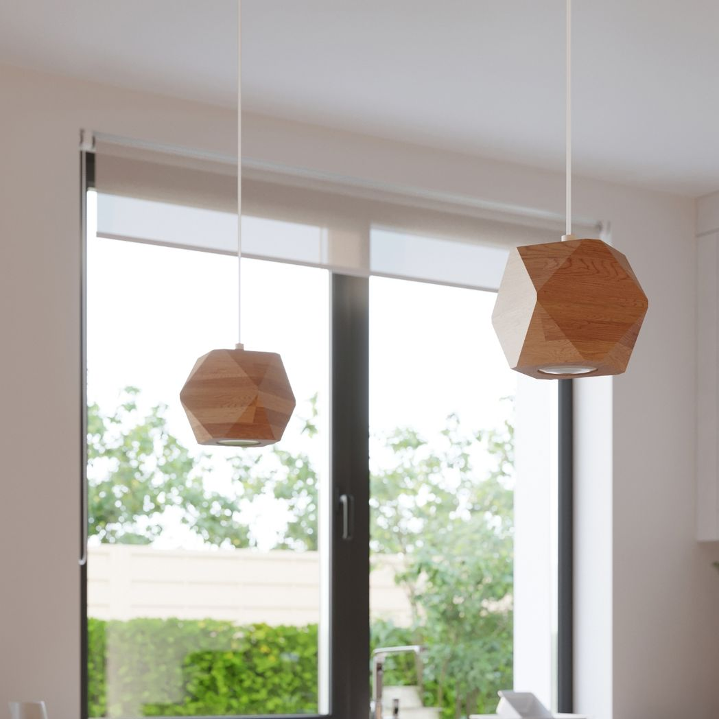 Pendant lamp wood Woody Scandinavian Design GU10