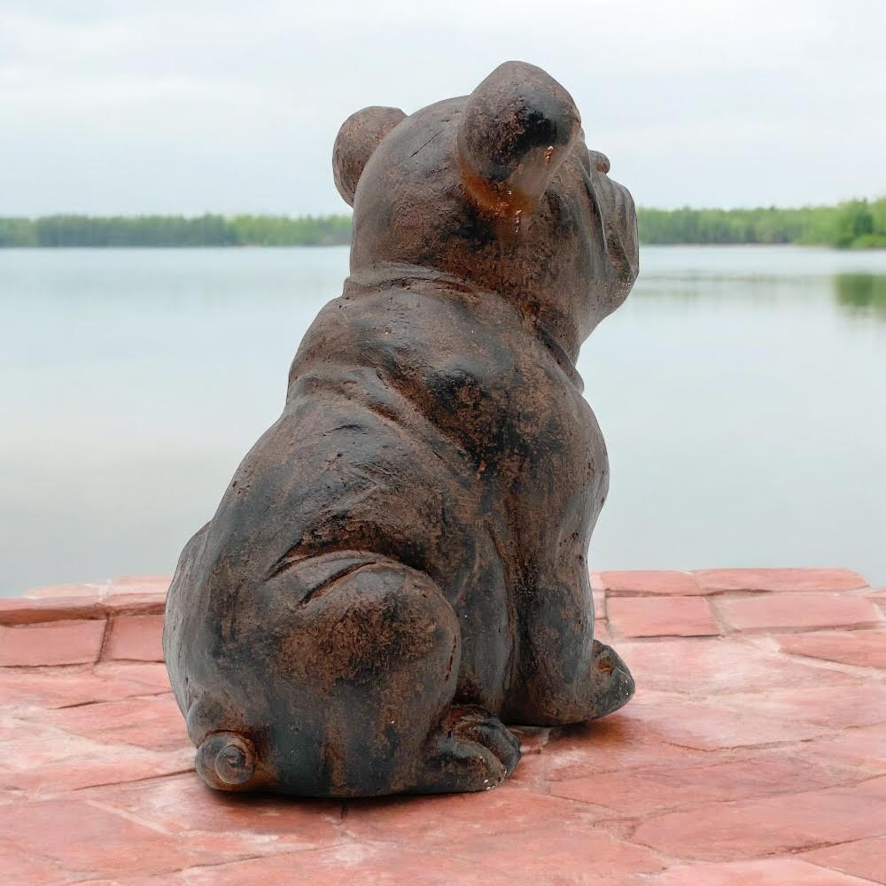 MSL 30 x 33 cm Sitting Dog Garden Statue