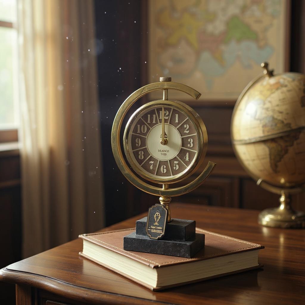 MSL Hand Finished Table Clock, Requires 1 AA Battery