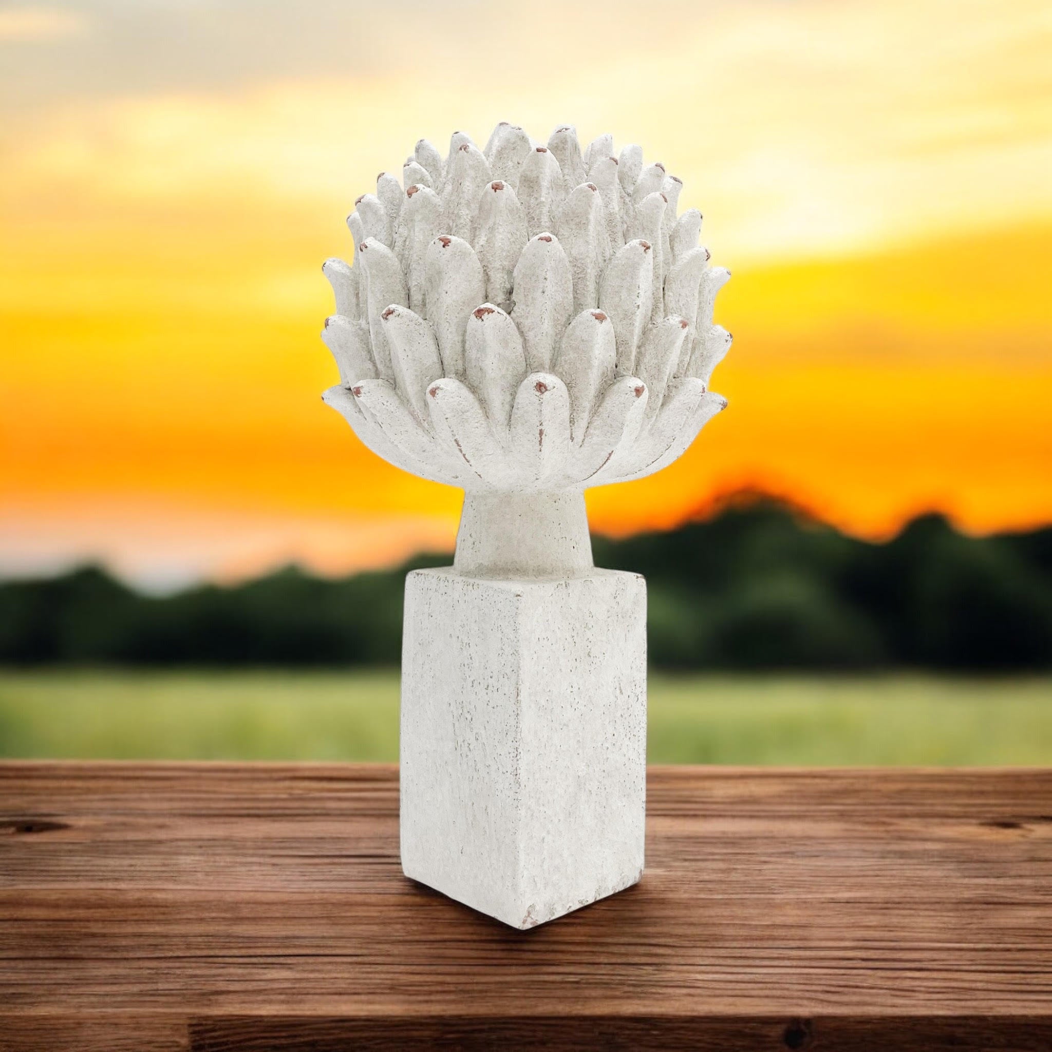 MSL 34cm Resin Flower Hand Finished Home Decor Indoor Outdoor Centerpiece