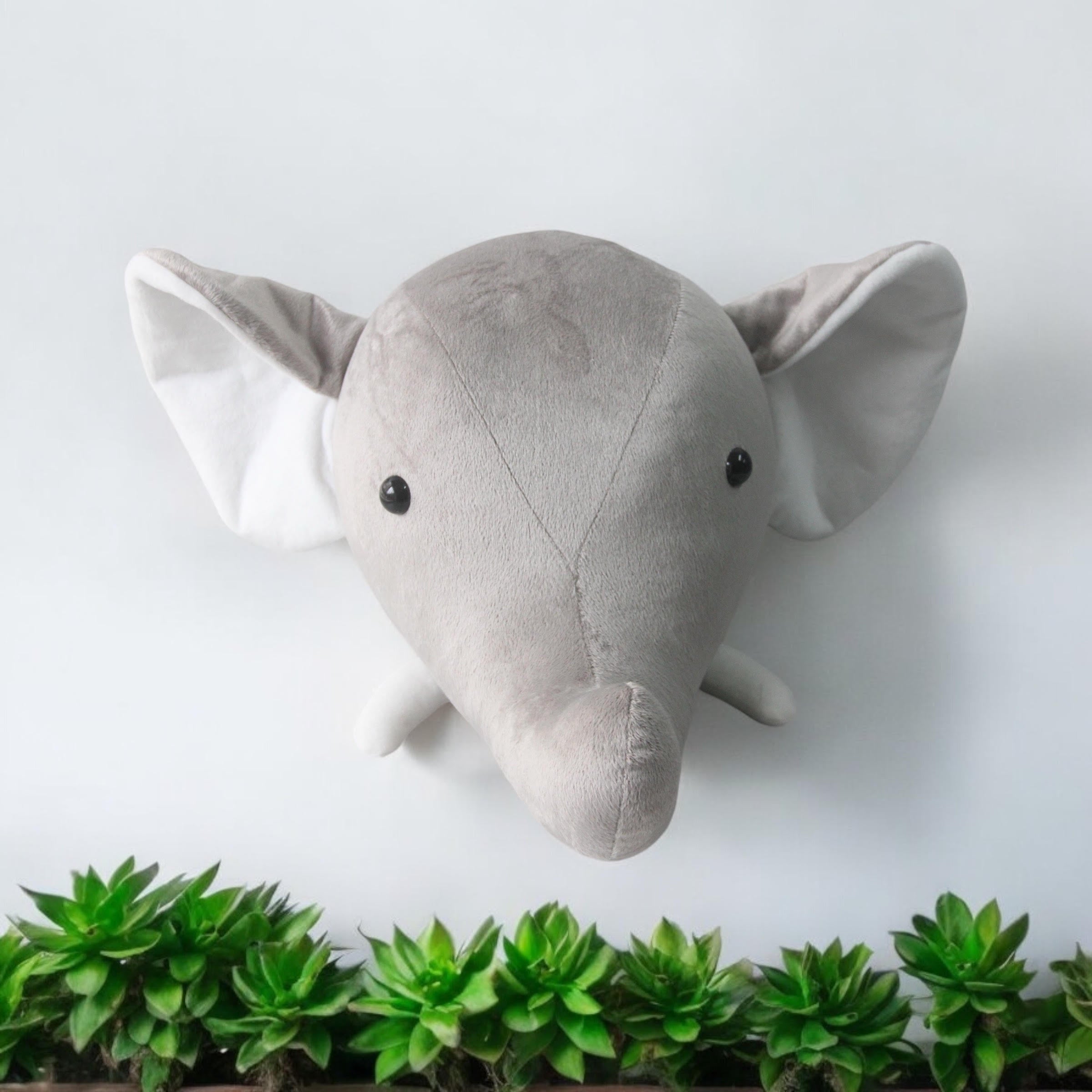 MSL 32cm Multi-Colored Elephant Head Wall Hanger
