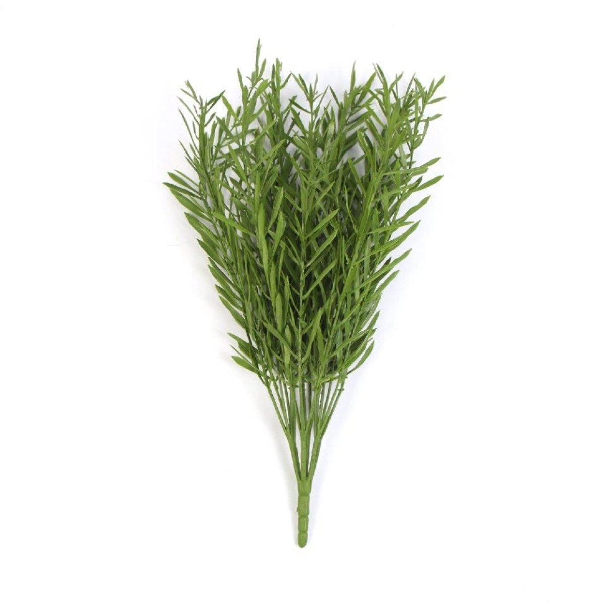 Leaf Pack of 6 40cm Fire Retardant Artificial Mini Grass Foliage Stem Bare Stem