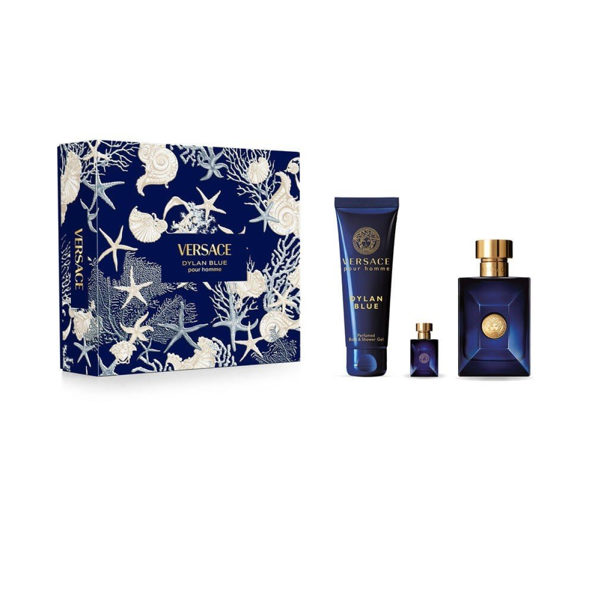 Versace Dylan Blue Gift Set for Men EDT 100ml + Shower Gel 150ml + EDT 5ml