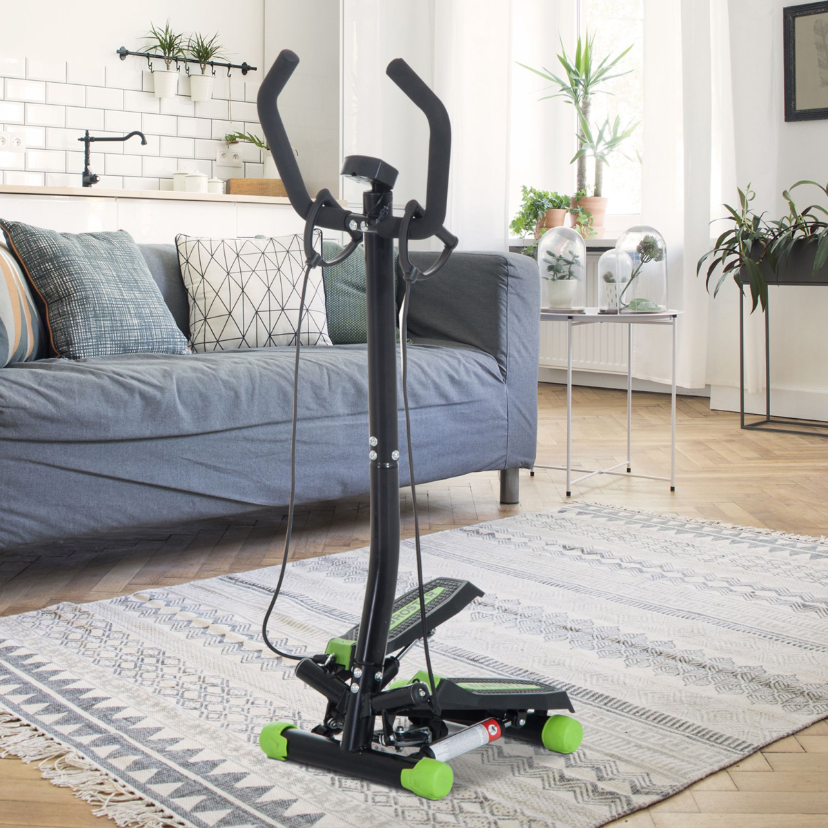 Stepper Step Machine with Resistance Bands for Fitness Exercise Workout