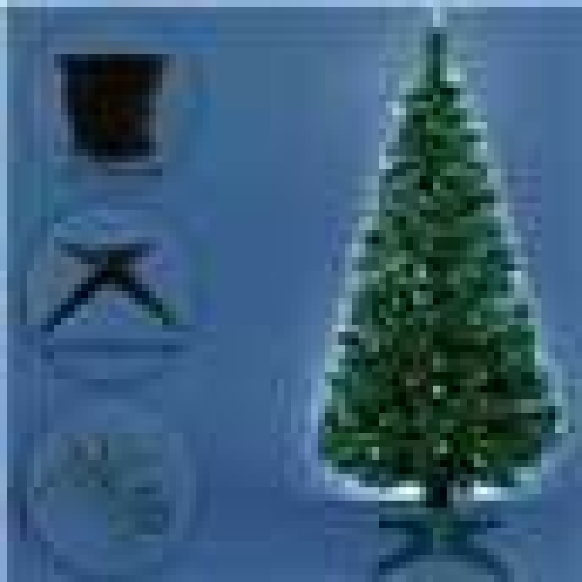 4FT (120CM) Fibre Optic Green Artificial Christmas Tree with Colour Changing Lights