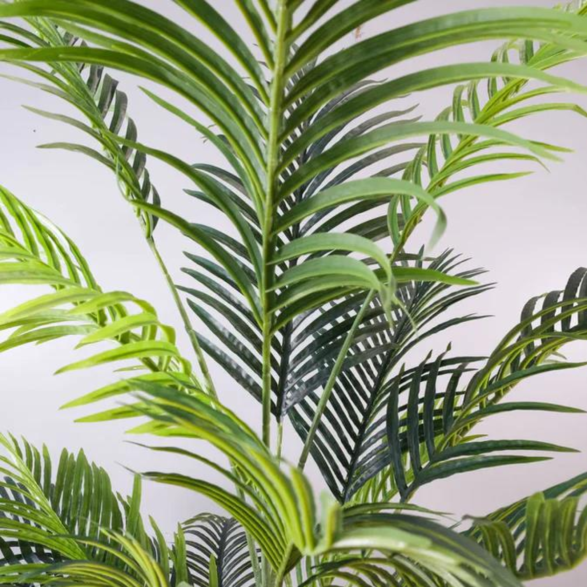 Leaf 160cm Artificial Palm Tree with 15 Leaves in White Pot