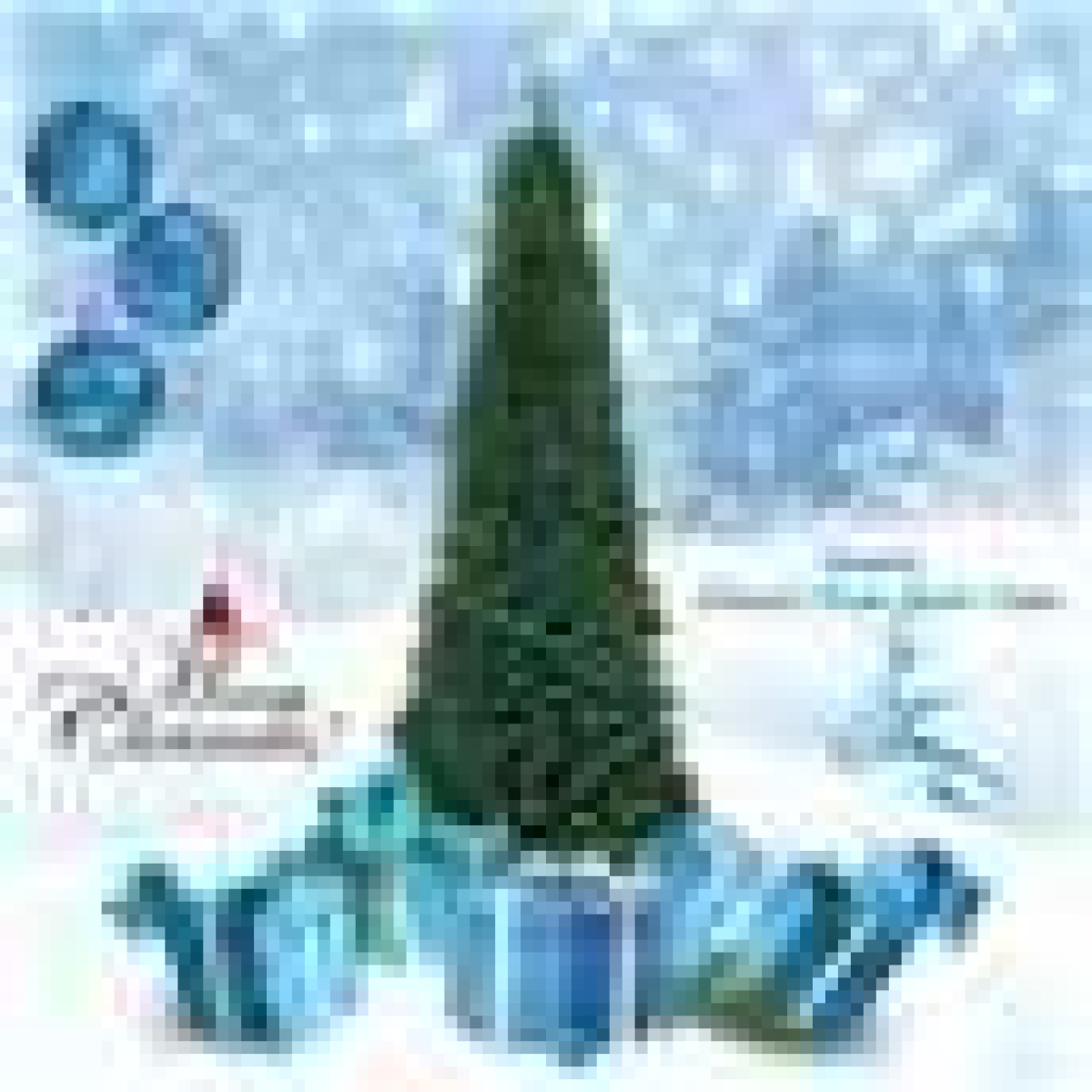7ft Slim Green Pencil Artificial Christmas Tree