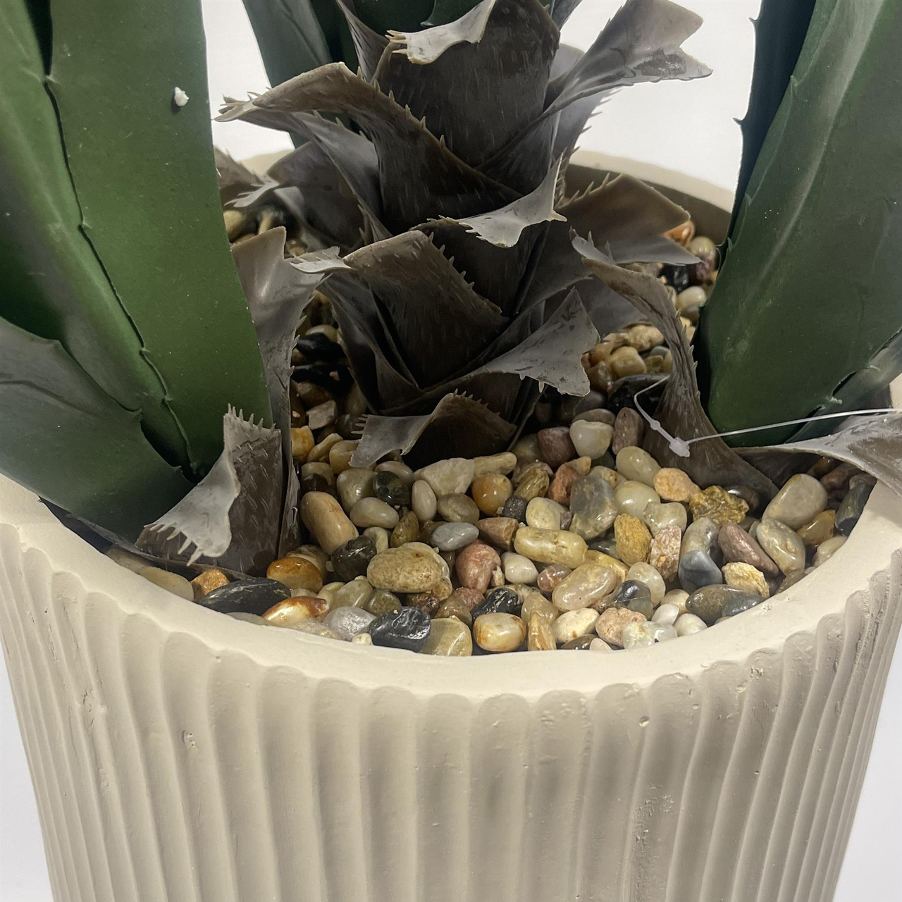 113cm Artificial Yucca Display in Decorative Planter, Artificial Plant in Pot