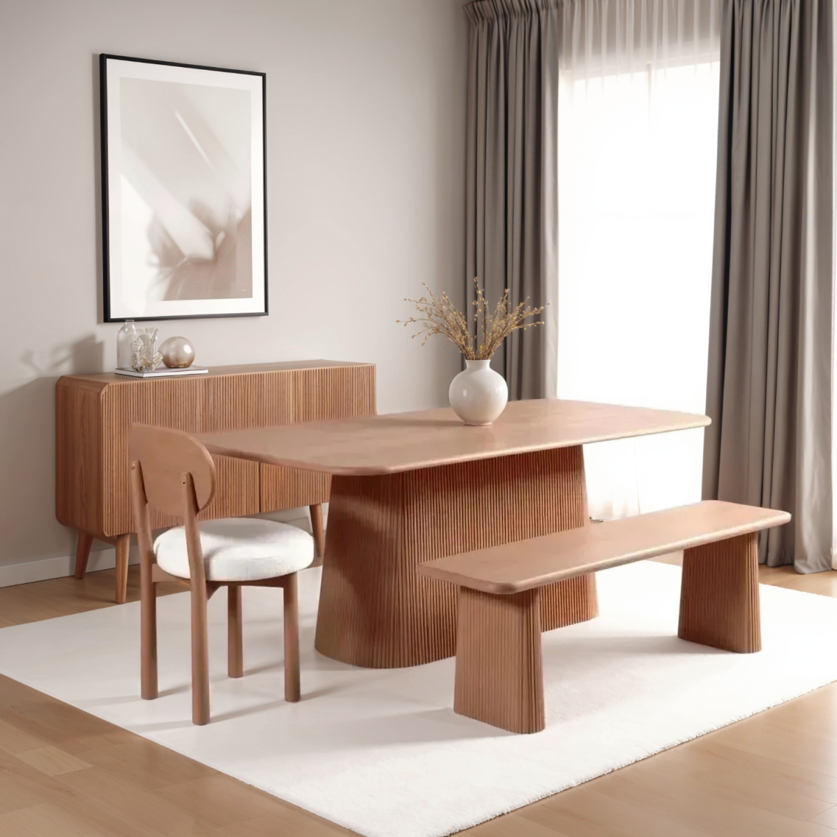 Indus Solid Wood Dining Chair (Set Of 2)