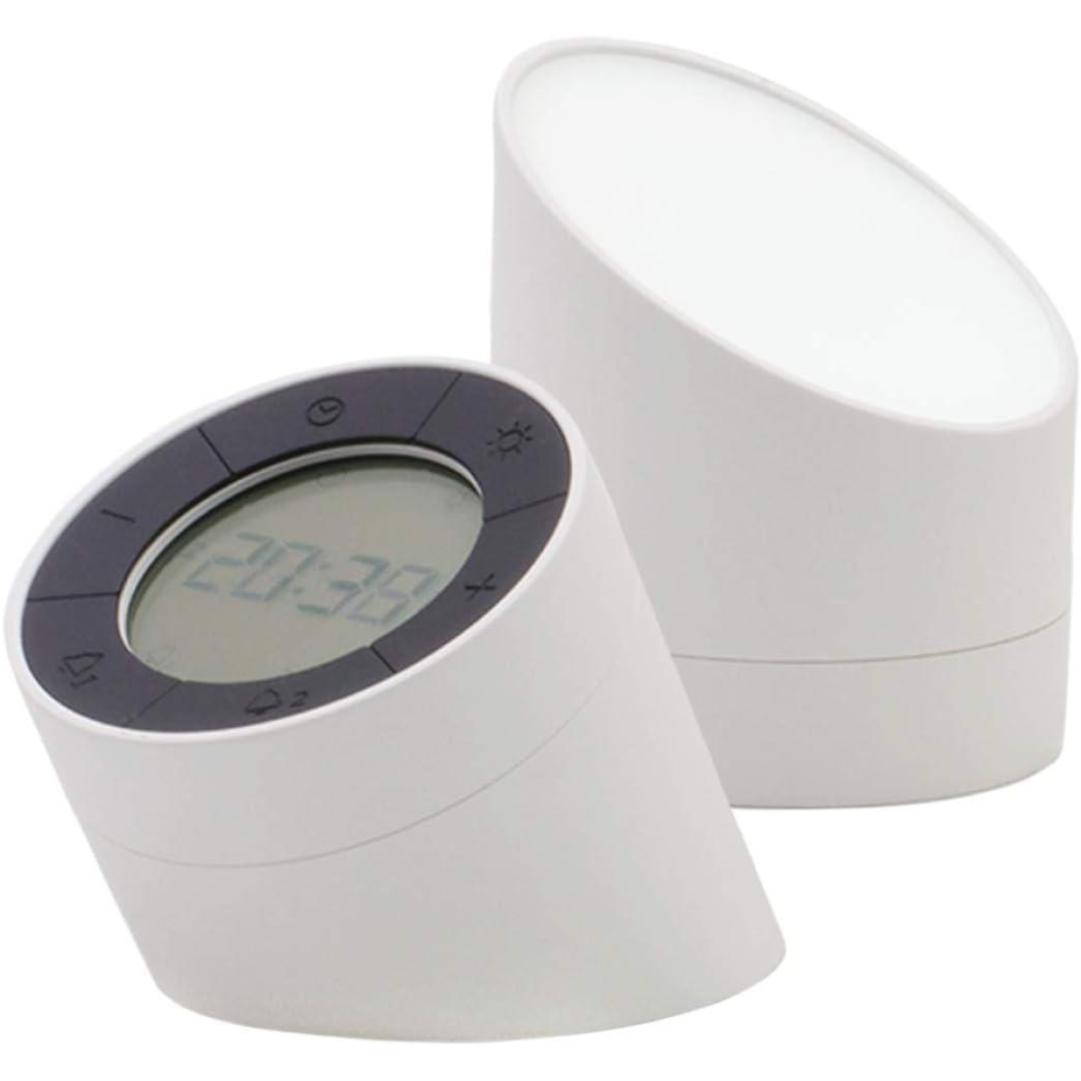 Acctim Jowie Dual Digital Alarm Clock/Nightlight Superbrite with Light Touch Sensor White