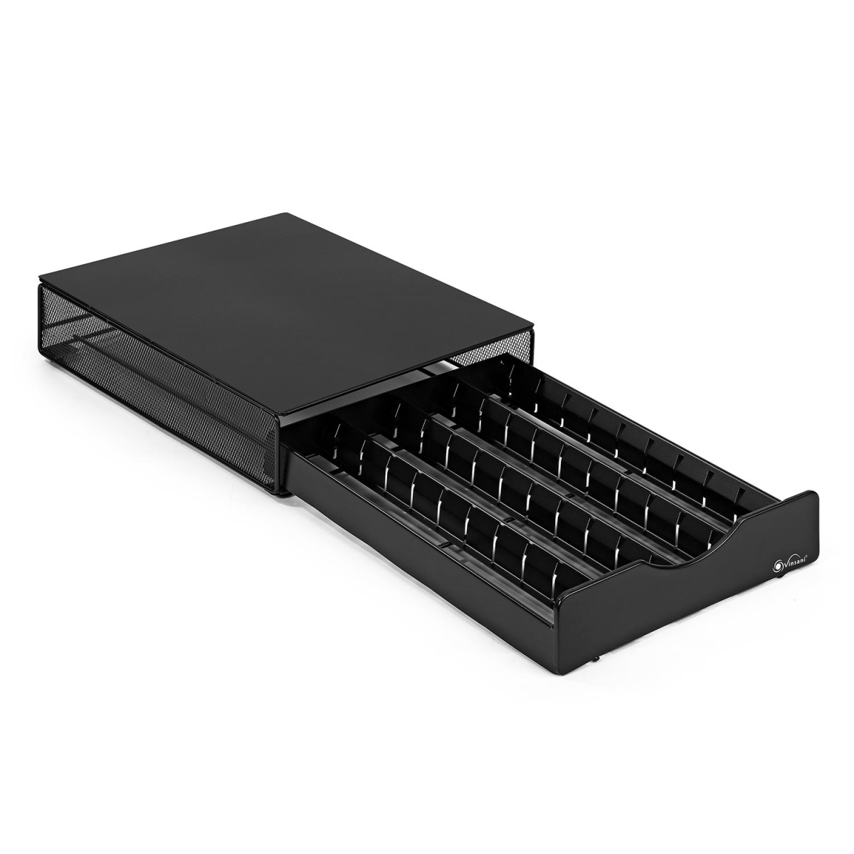 Vinsani 40 Coffee Pod Storage Drawer for Vertuoline, Dolce Gusto, K-Cup and Nespresso Pods