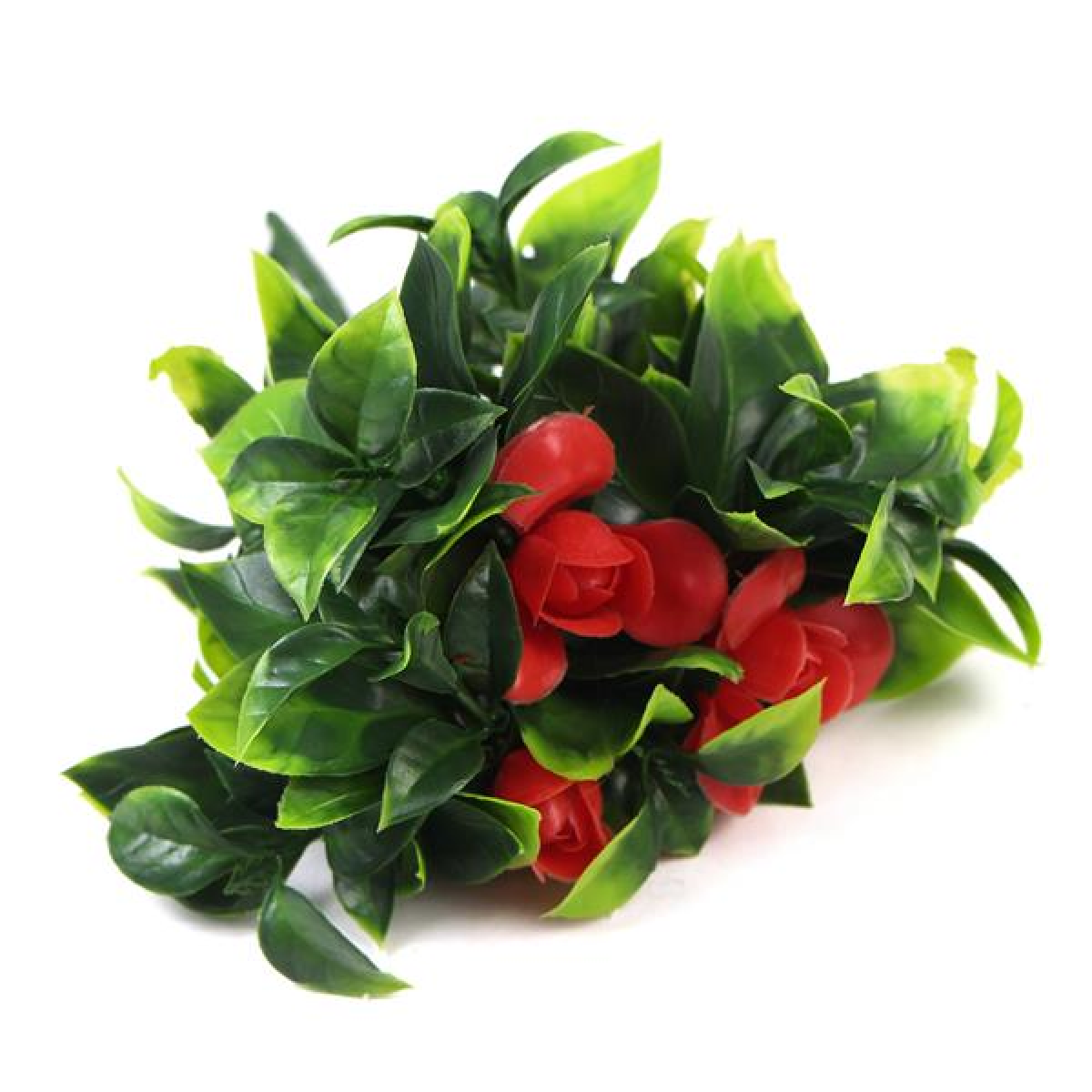Leaf 30cm UV Resistant Artificial Red Flower Stem