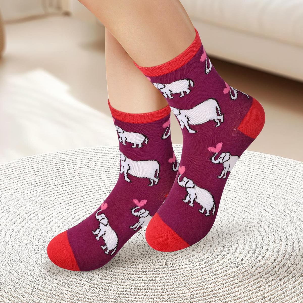 Vinsani Elephant Socks 5 Pack 1010413