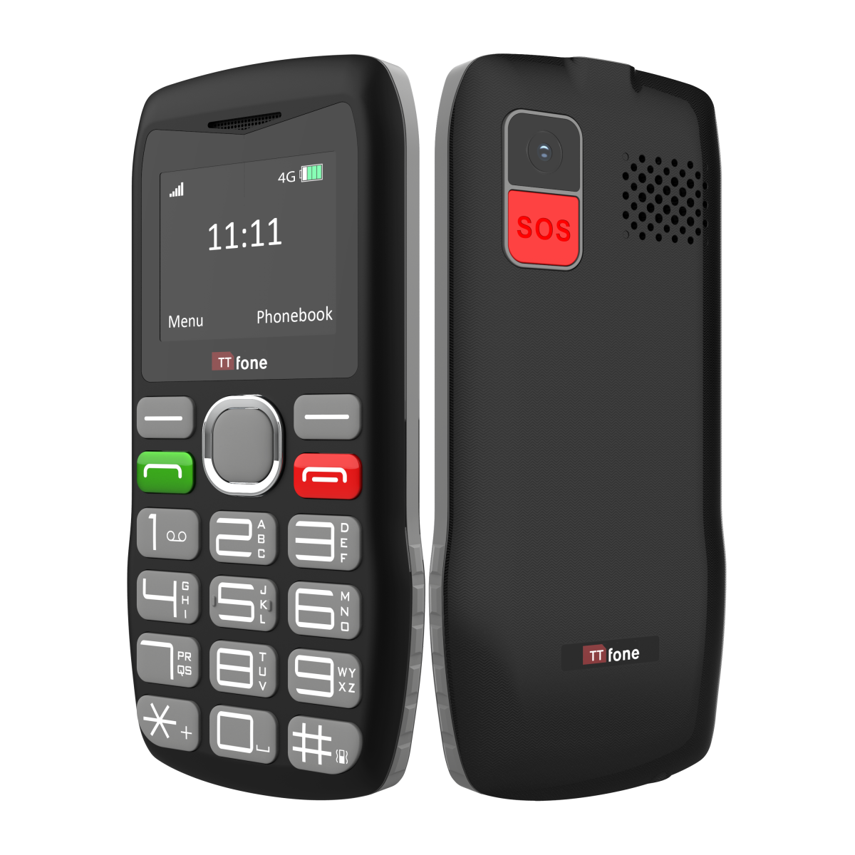TTfone TT890 4G Senior Phone Easy to Use Big Button Mobile Phone with Emergency Assistance Button, USB-C Charging, Bluetooth, Camera Unlocked