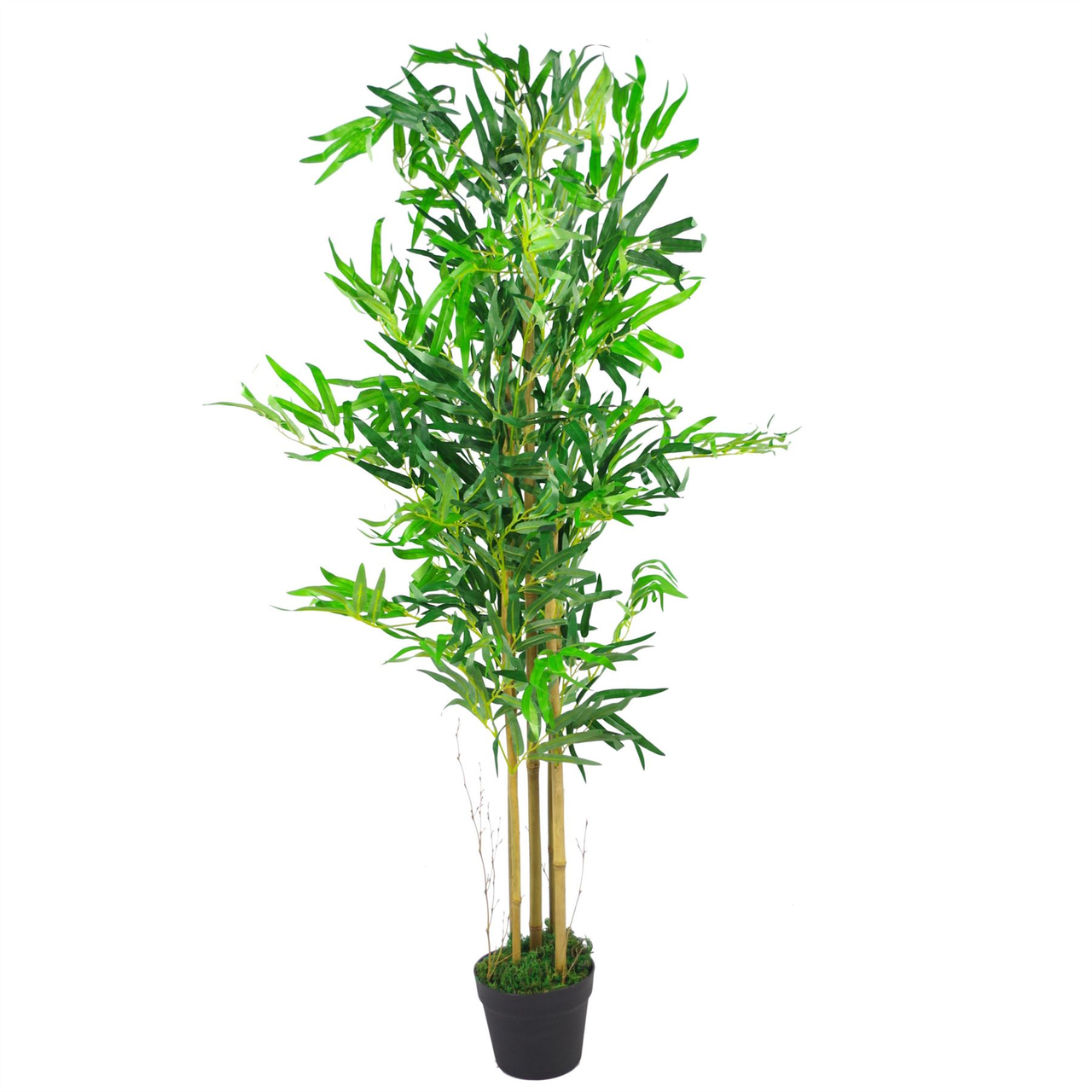 120cm (4ft) Natural Look Artificial Bamboo Tree with Metal Planter