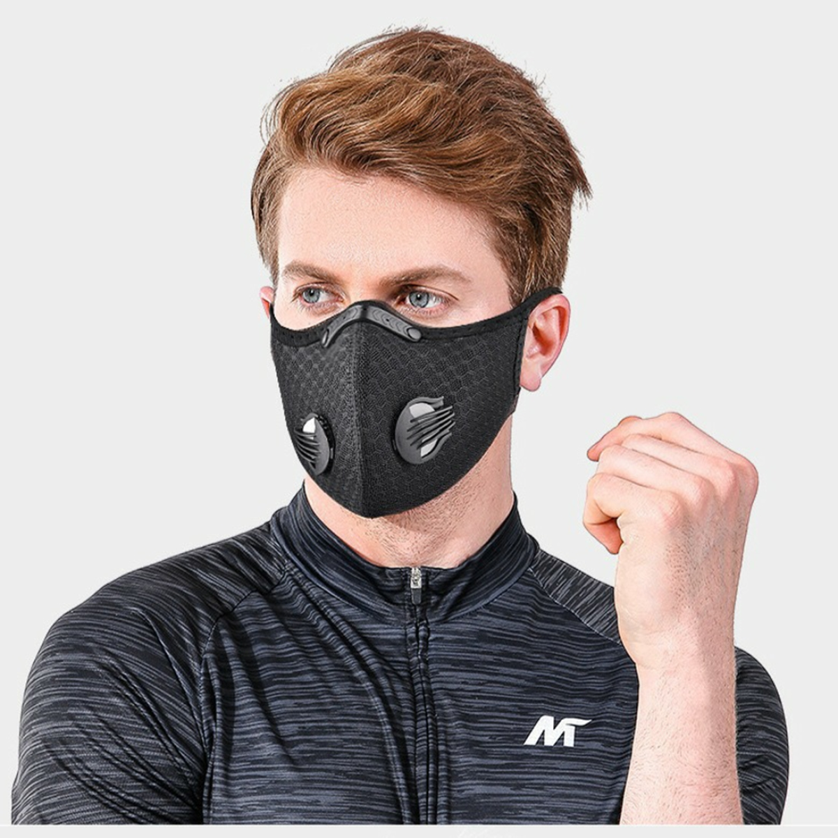 (2Pack)Reusable Half Face Cover Mask w/ Filter Cycling Outdoor Sport Face Mask