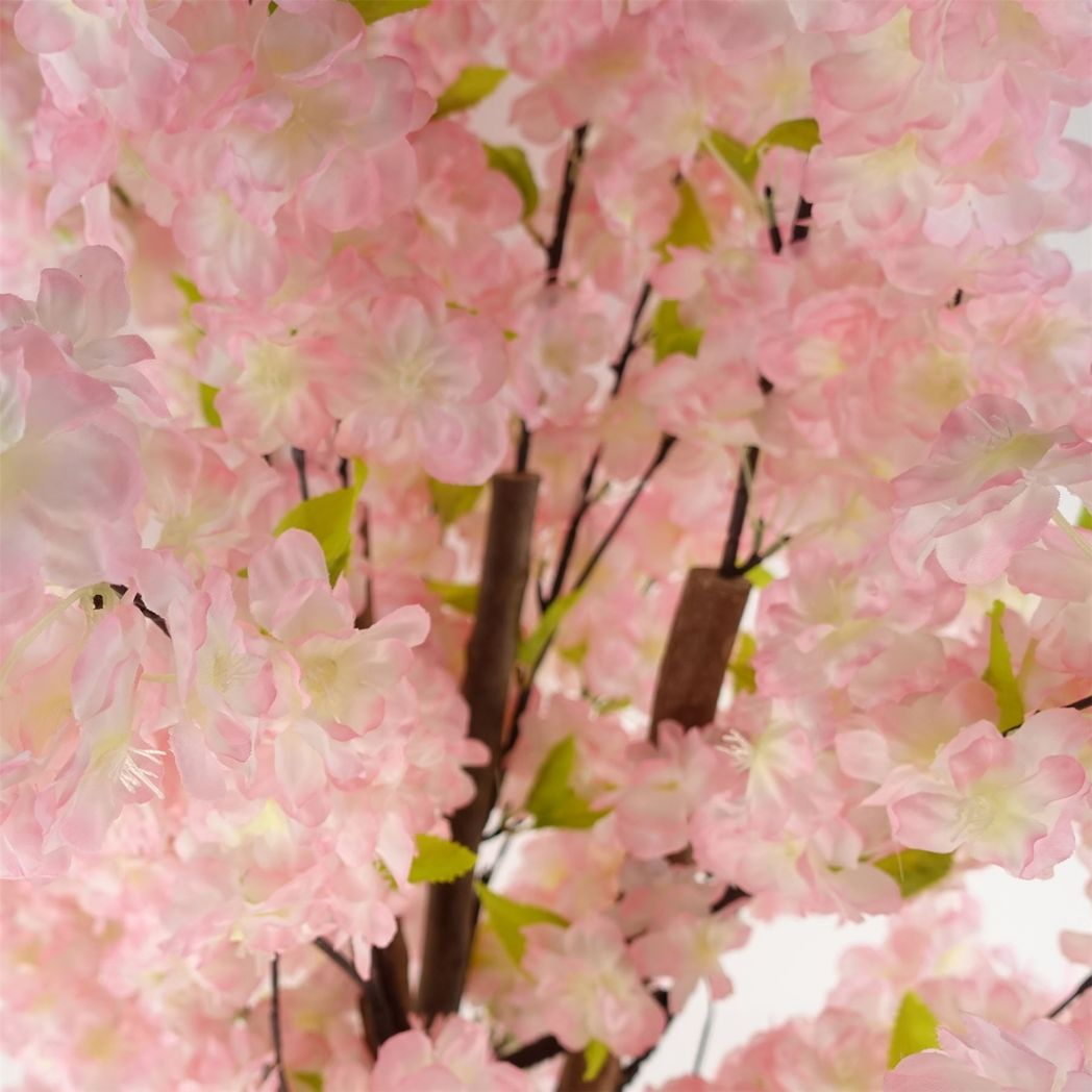 Leaf 150cm Artificial Pink Cherry Blossom Tree in Pot