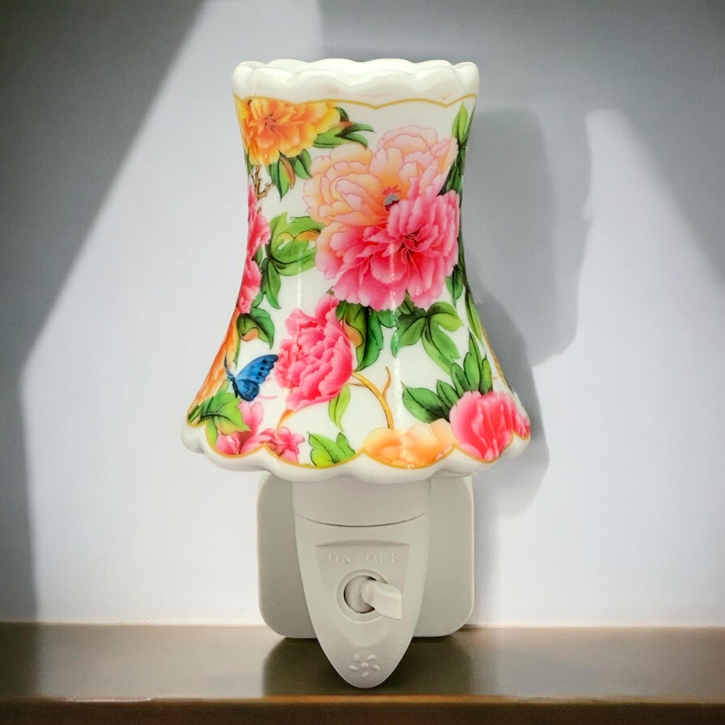 MSL 8 Inch Floral LED Nightlight, Decorative Multi-Color Home Night Light